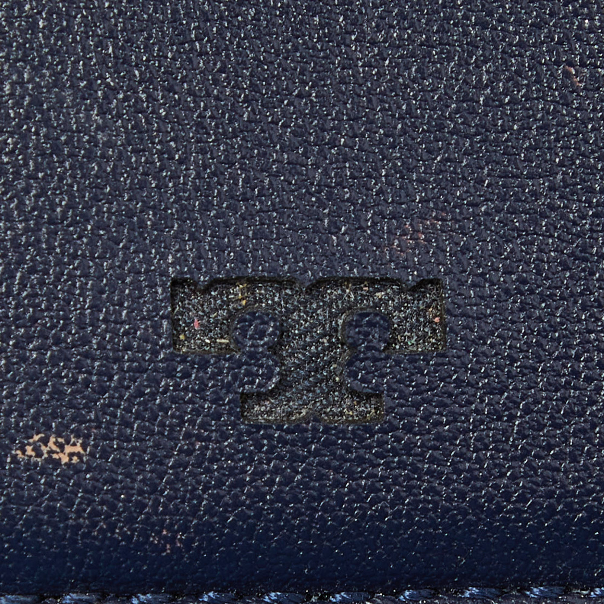 Tory Burch Black Leather Robinson Bifold Wallet
