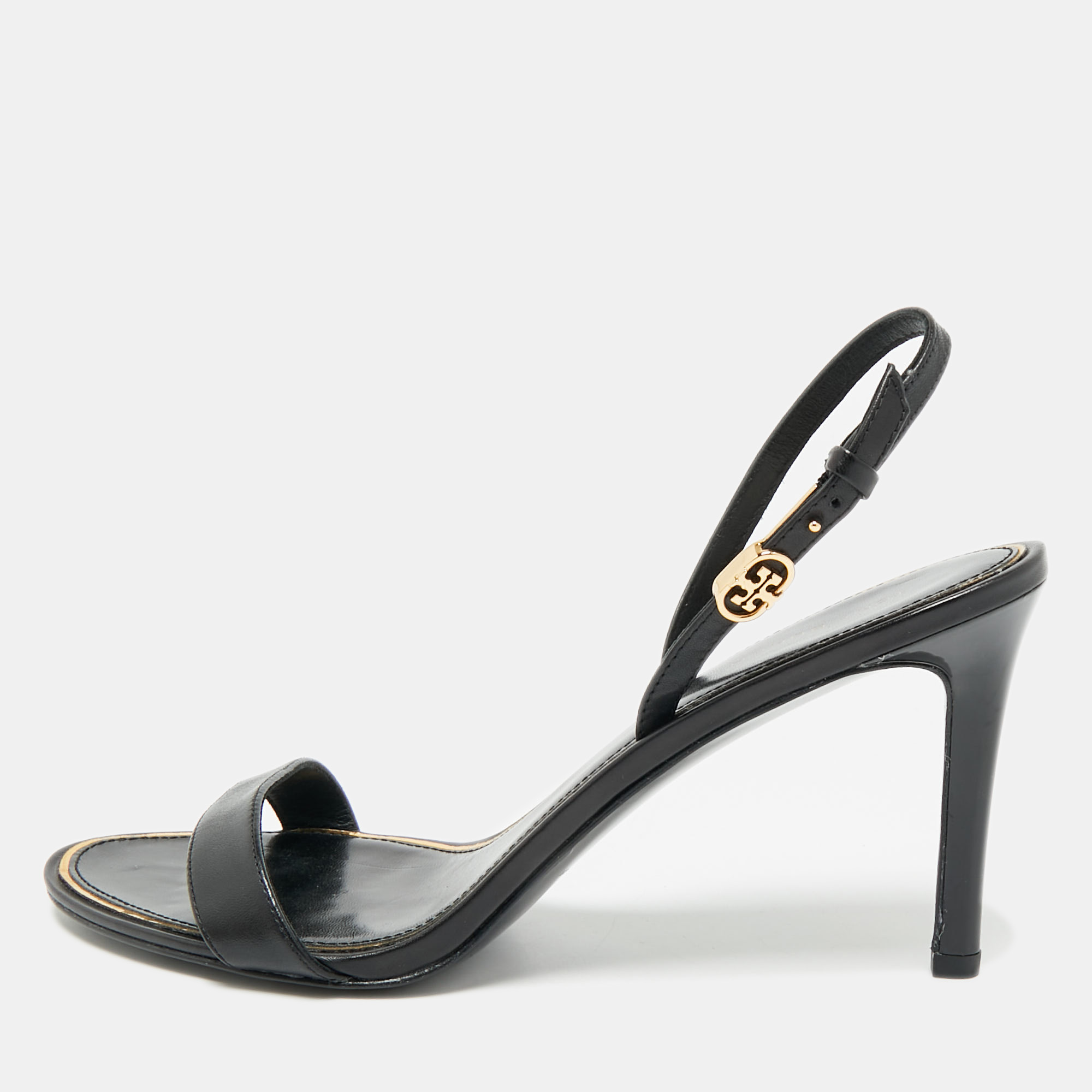 Leather Slingback Sandals Size 39.5 - Tory Burch - Modalova