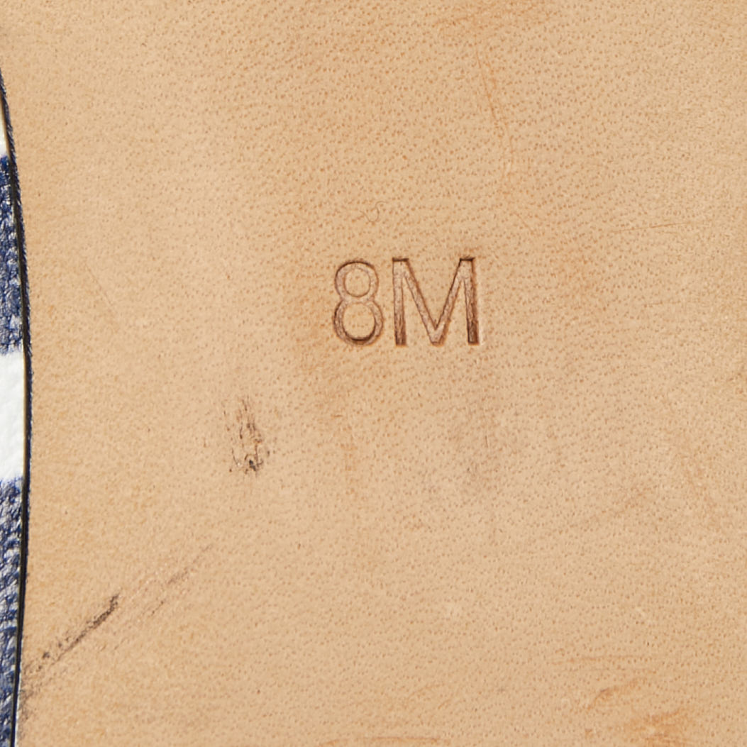 Tory Burch Blue/white Leather Gigi Pumps Size 38.5
