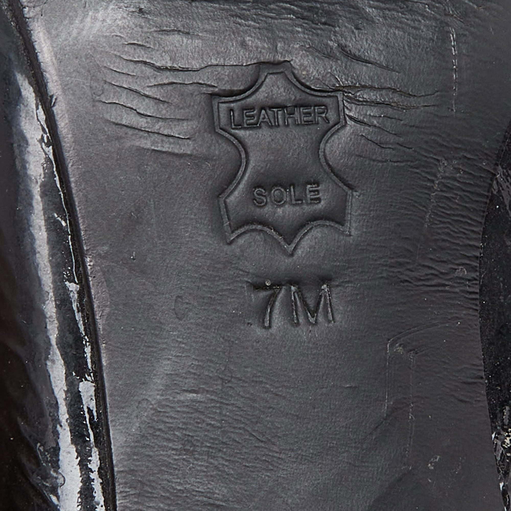 Tory Burch Black Patent Leather Caroline Scrunch Pumps Size 37.5