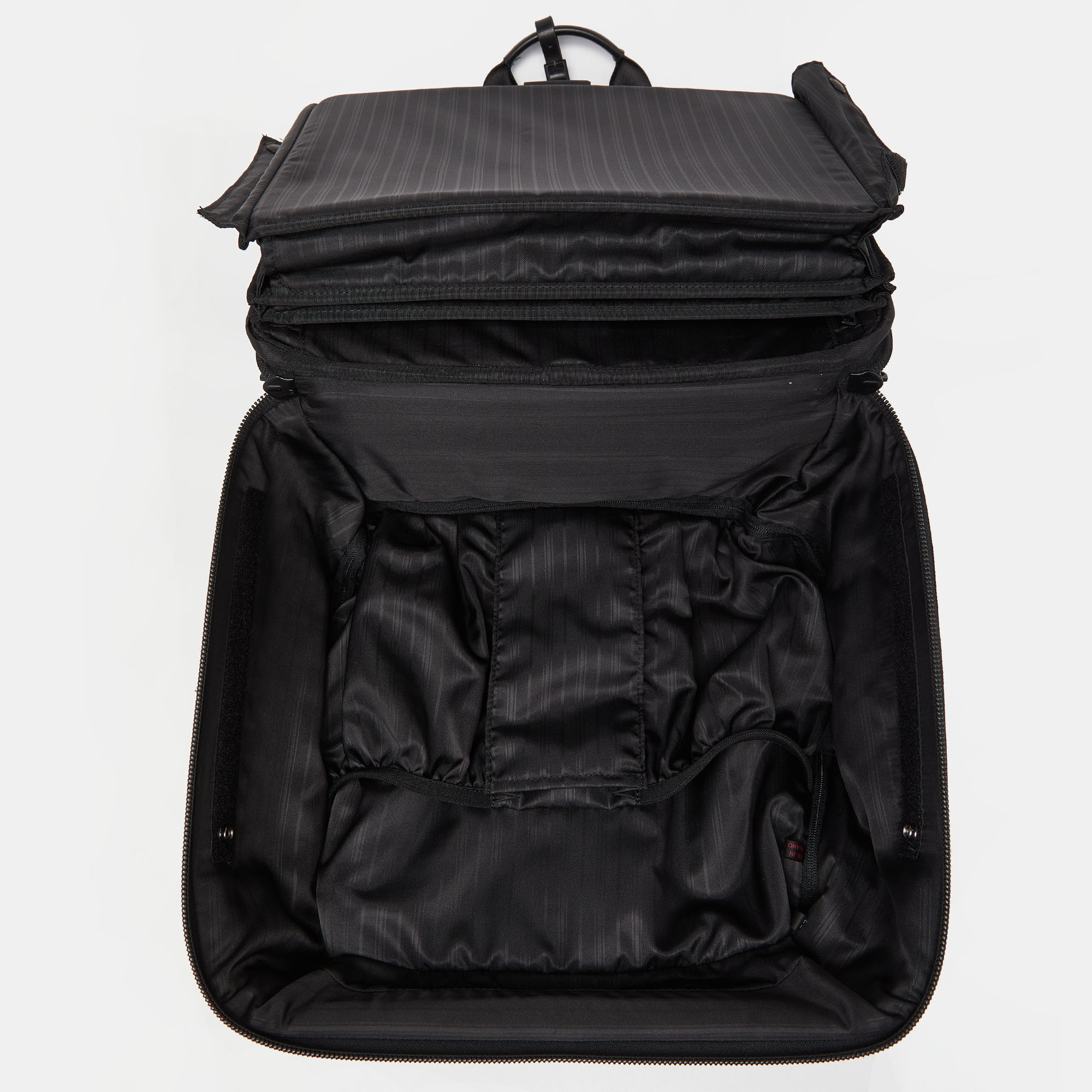 -TUMI Black Nylon And Leather Alpha Lightweight 2 Wheeled Laptop Briefcase