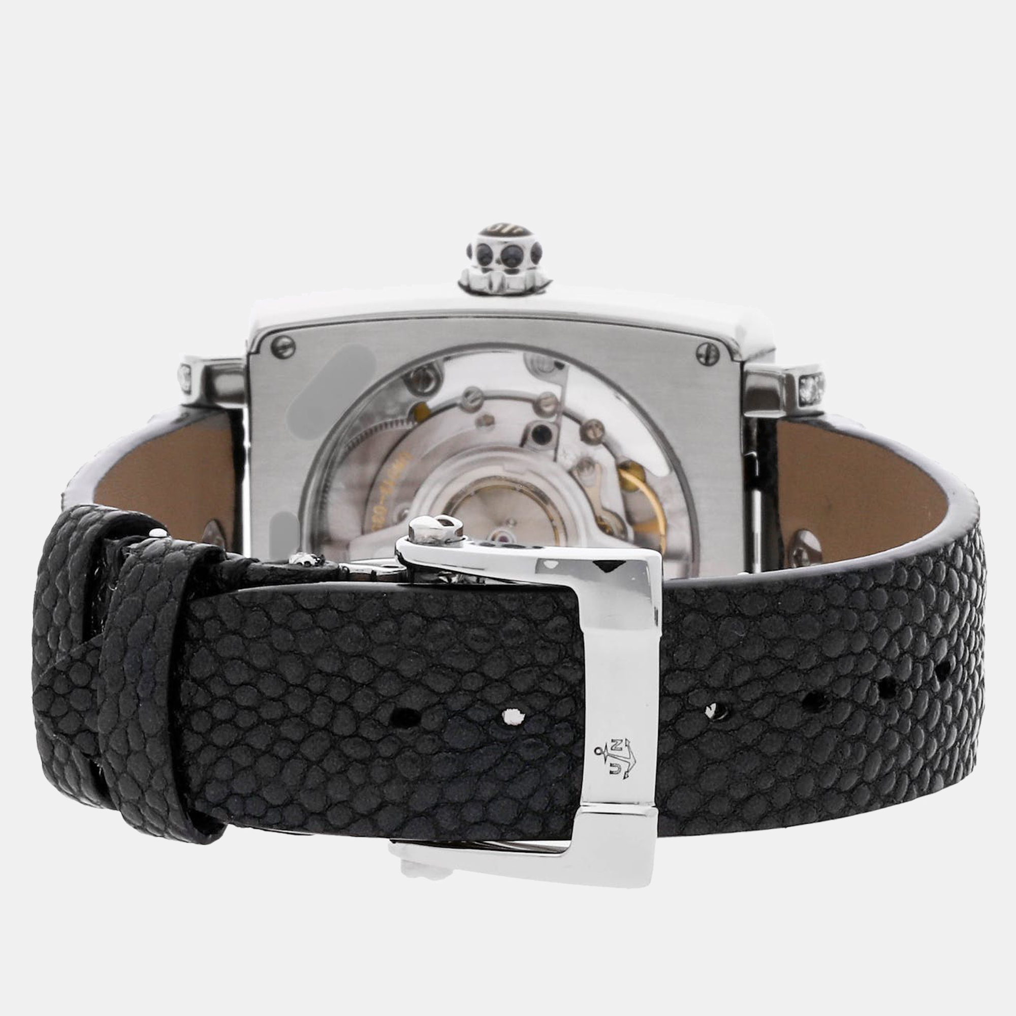 Ulysse Nardin Black Diamond Stainless Steel Caprice 133-91C/06-02 Automatic Women's Wristwatch 34 Mm