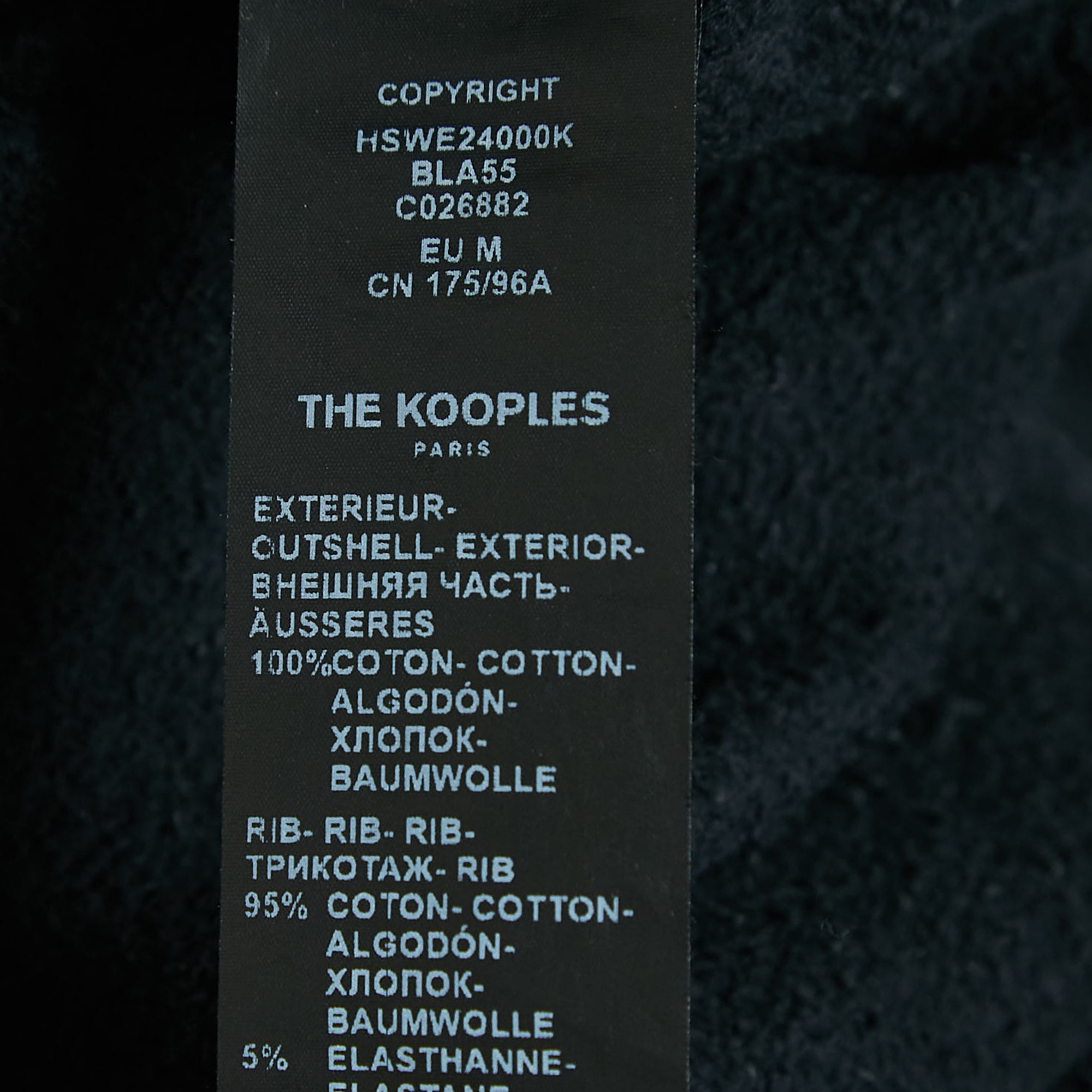 The Kooples Grey Logo Print Faded Cotton Knit Sweatshirt M