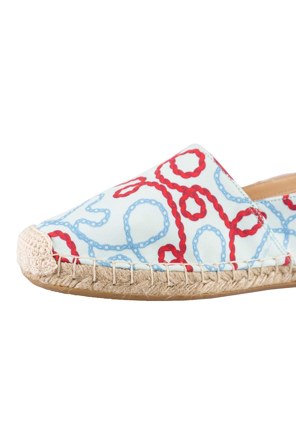 Charlotte Olympia Tricolor Printed Fabric Esme Espadrilles Size 38
