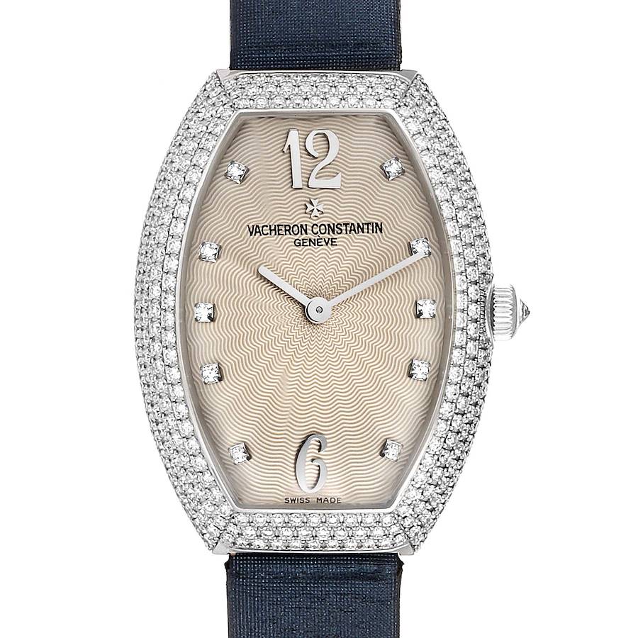 Vacheron Constantin Diamonds 18K White Gold Egerie 25541 Women's Wristwatch 37 x 27.5 MM