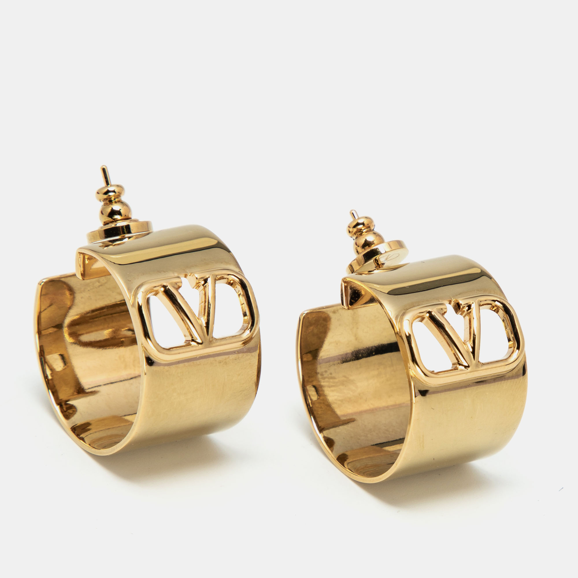 

Valentino VLogo Gold Tone Earrings