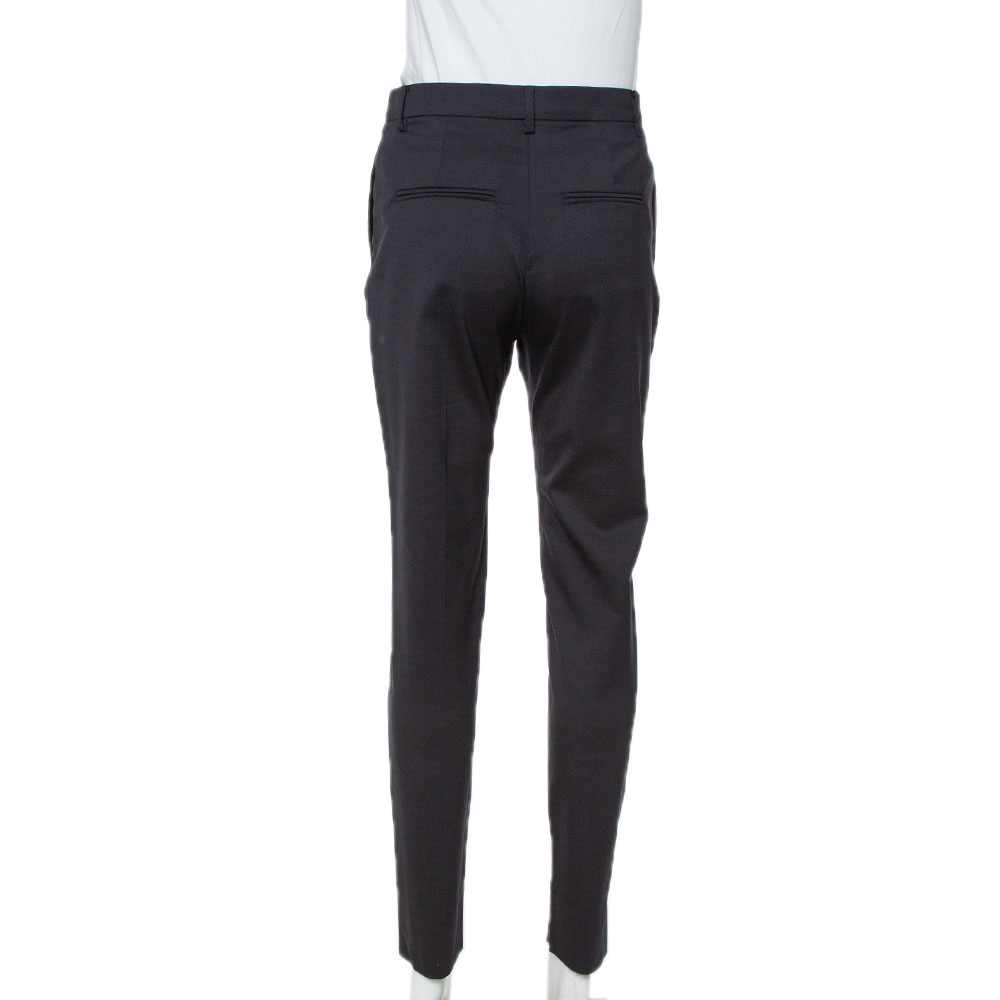 Valentino Black Wool Tailored Pants S