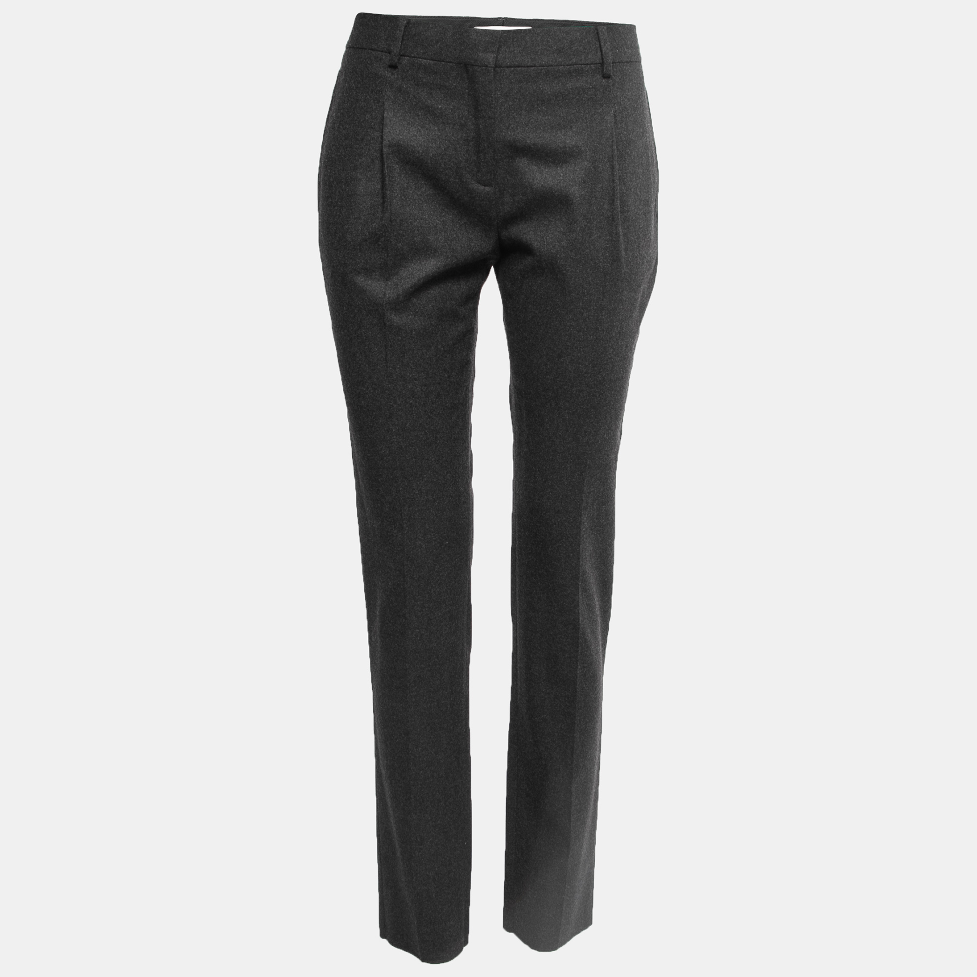 Valentino Grey Wool Tailored Trousers S