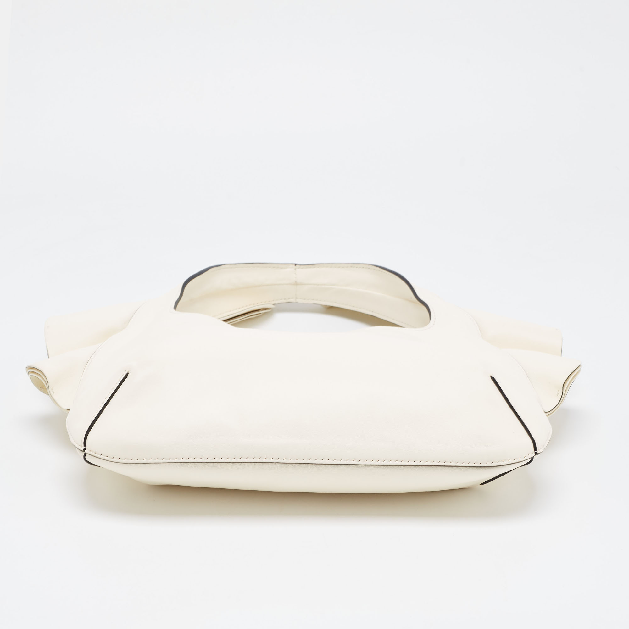 Valentino Off-White Leather 04 Rouches Edition Atelier Hobo