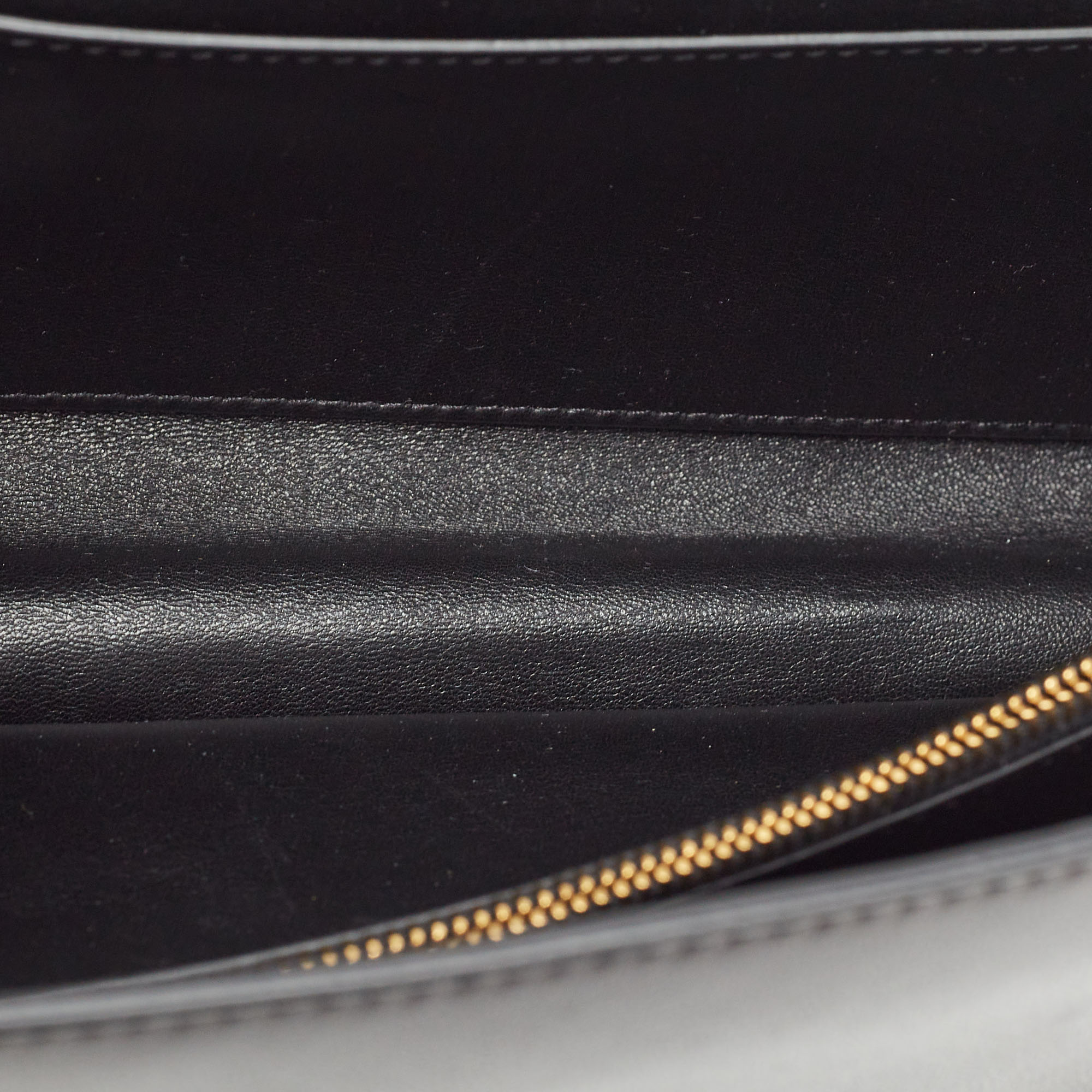 Valentino Black Leather VLogo Sign Shoulder Bag