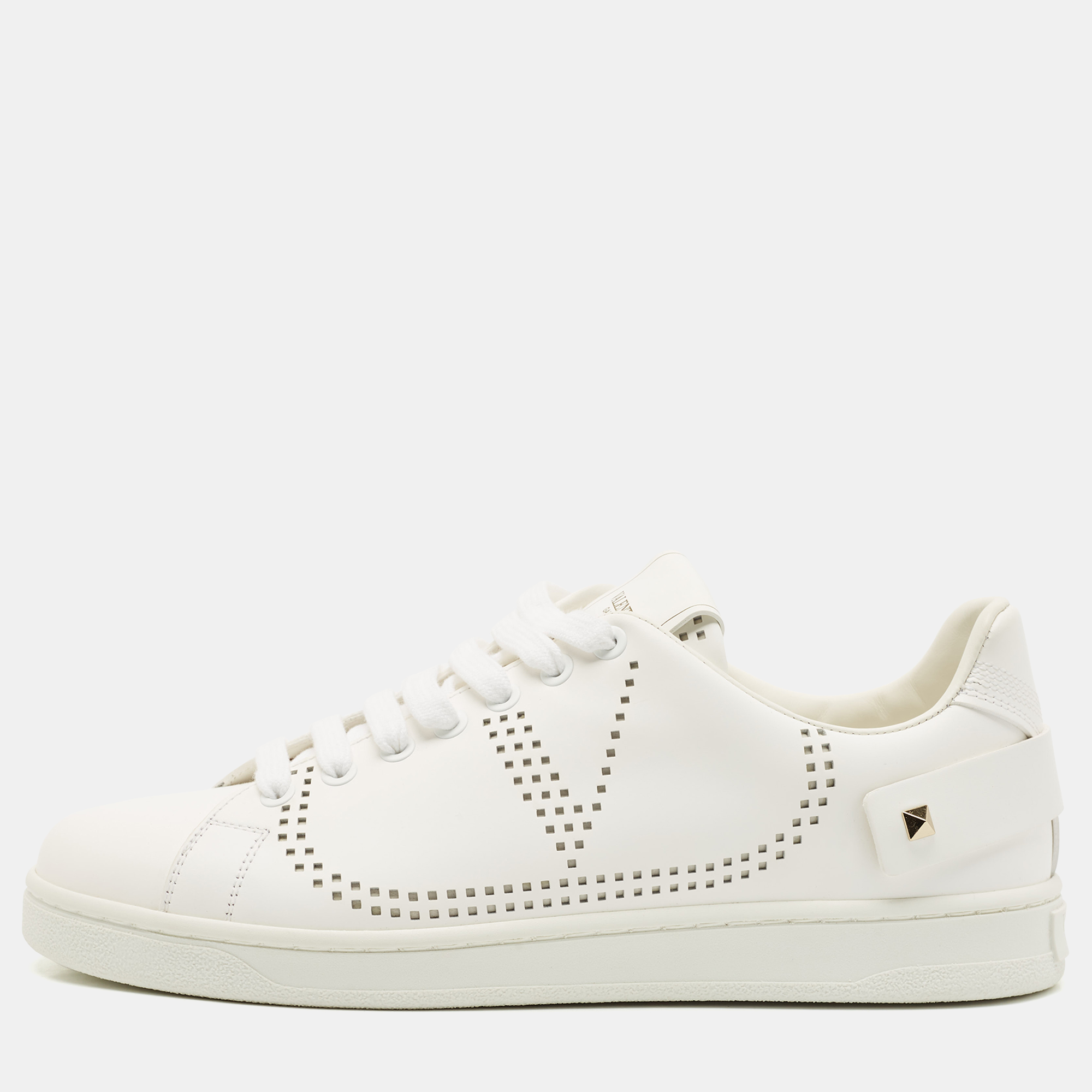 Leather Rockstud Sneakers Size 39.5 - Valentino - Modalova
