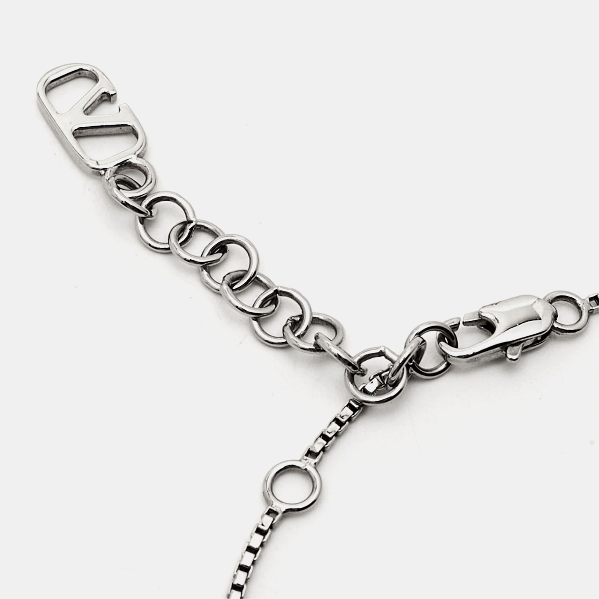Valentino VLogo Silver Tone Bracelet