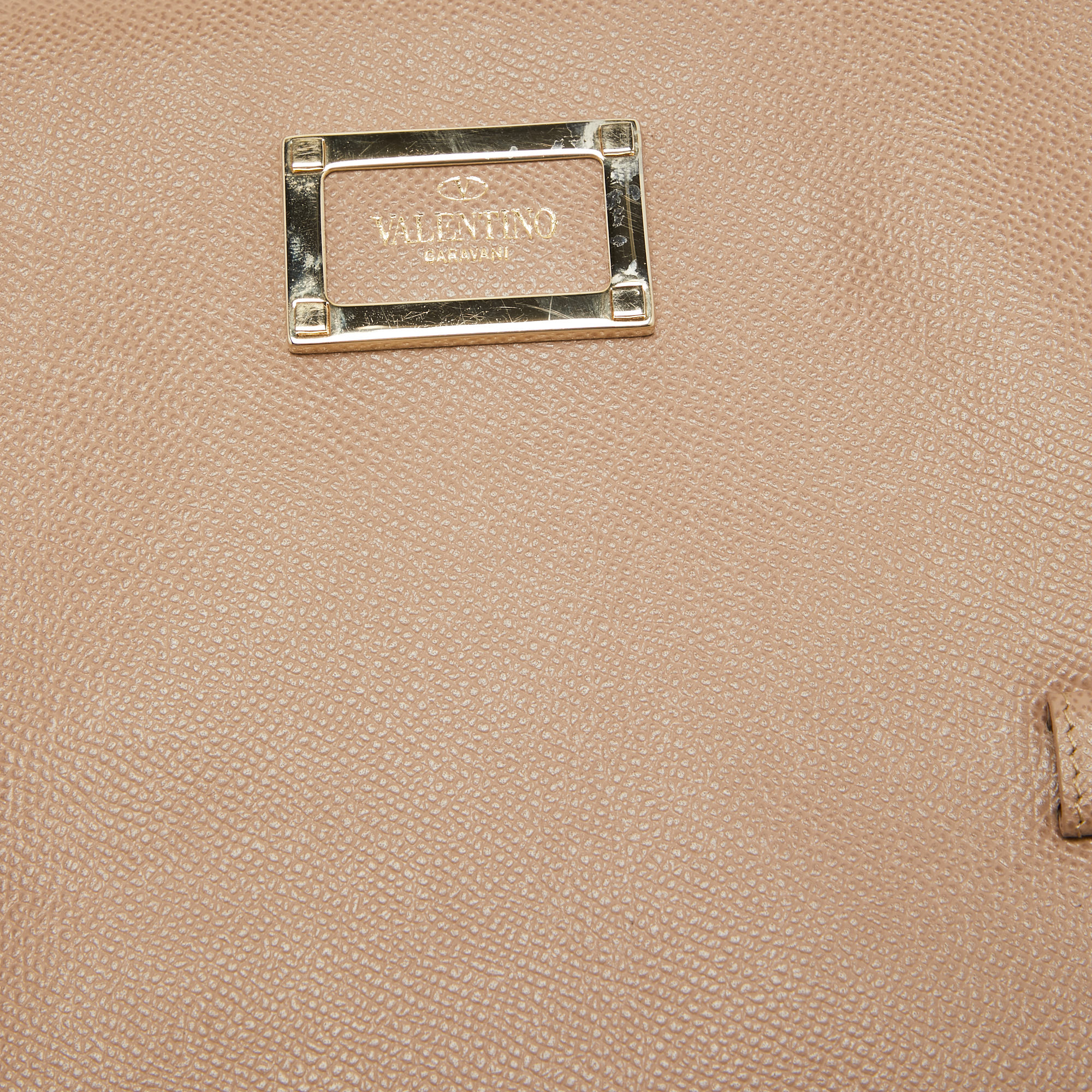 Valentino Beige Leather Flap IPad Cover