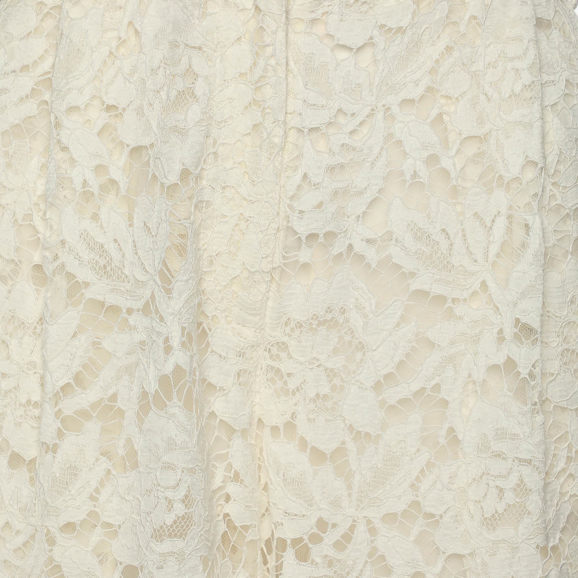 Valentino Cream Lace Wide Leg Trouser XS