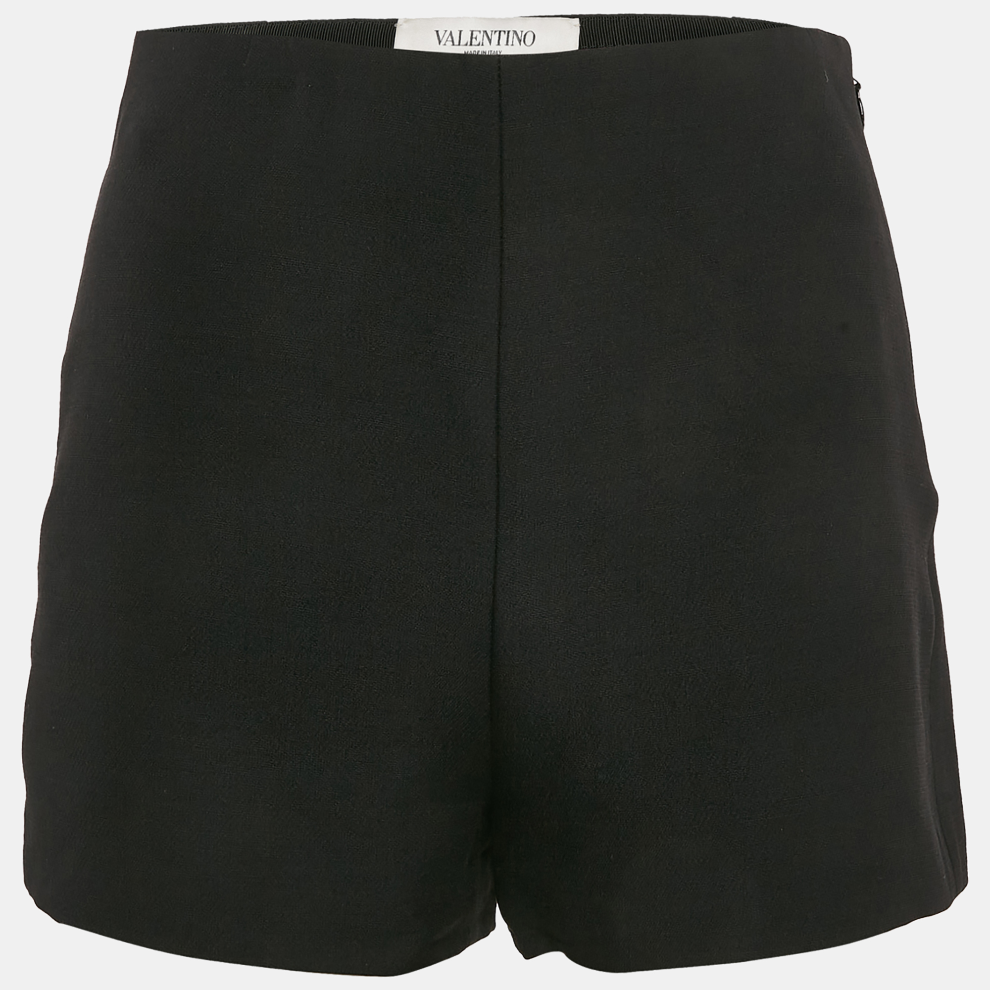 Valentino Black Wool Blend Short S
