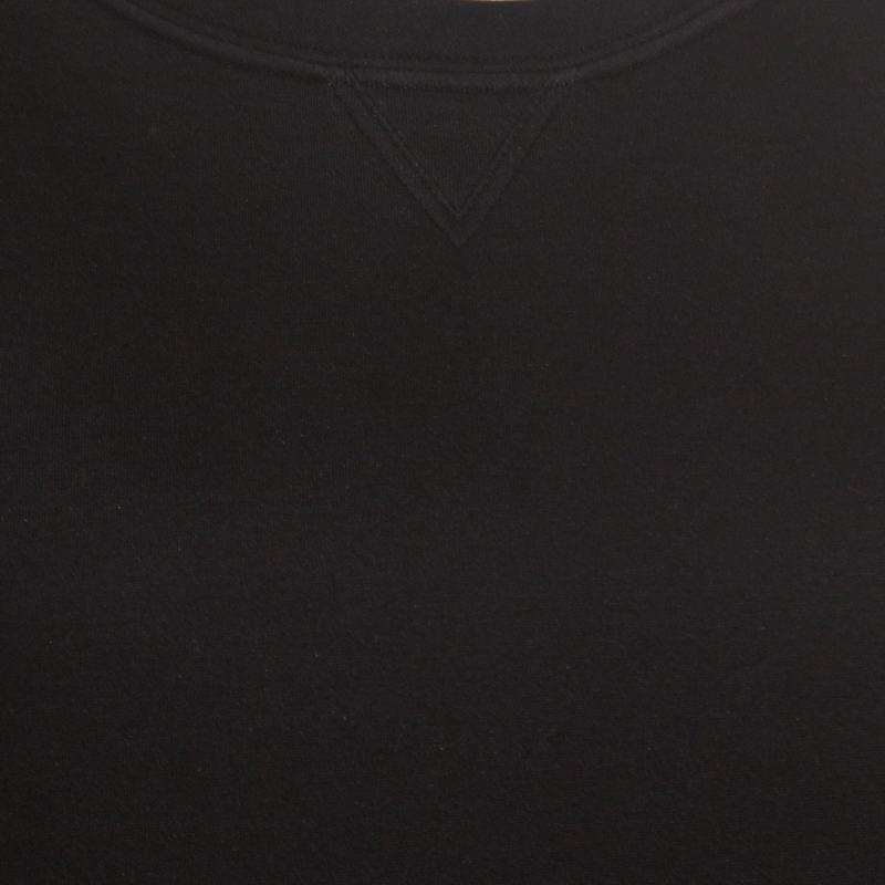 Valentino Black Contrast Flared Hem Detail Sweatshirt S