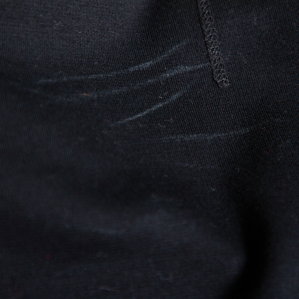 Valentino Black Knit & Lace Paneled Sheath Dress M