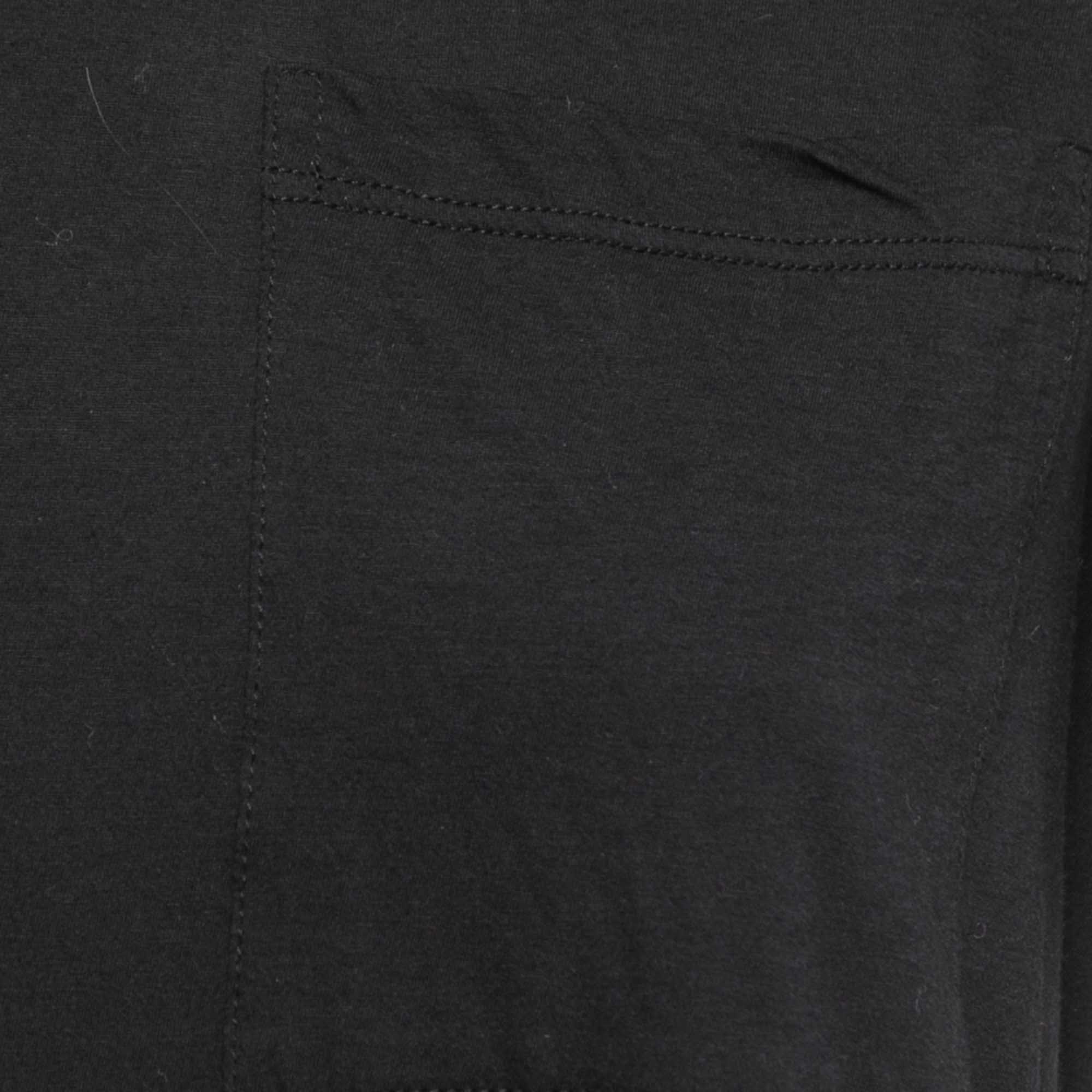 Valentino Black Cotton Stud Embellished T-Shirt S
