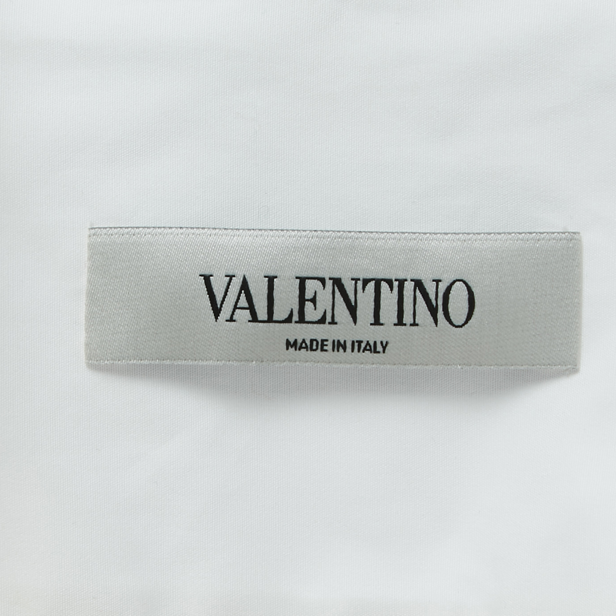Valentino White Cotton & Lace Inset Tunic Top XL
