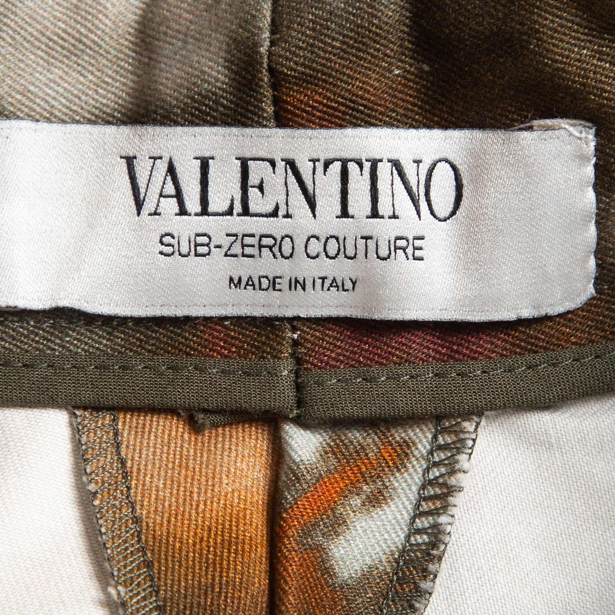 Valentino Sub-Zero Couture Multicolor Tie-Dye Print Cotton Mini Skirt S