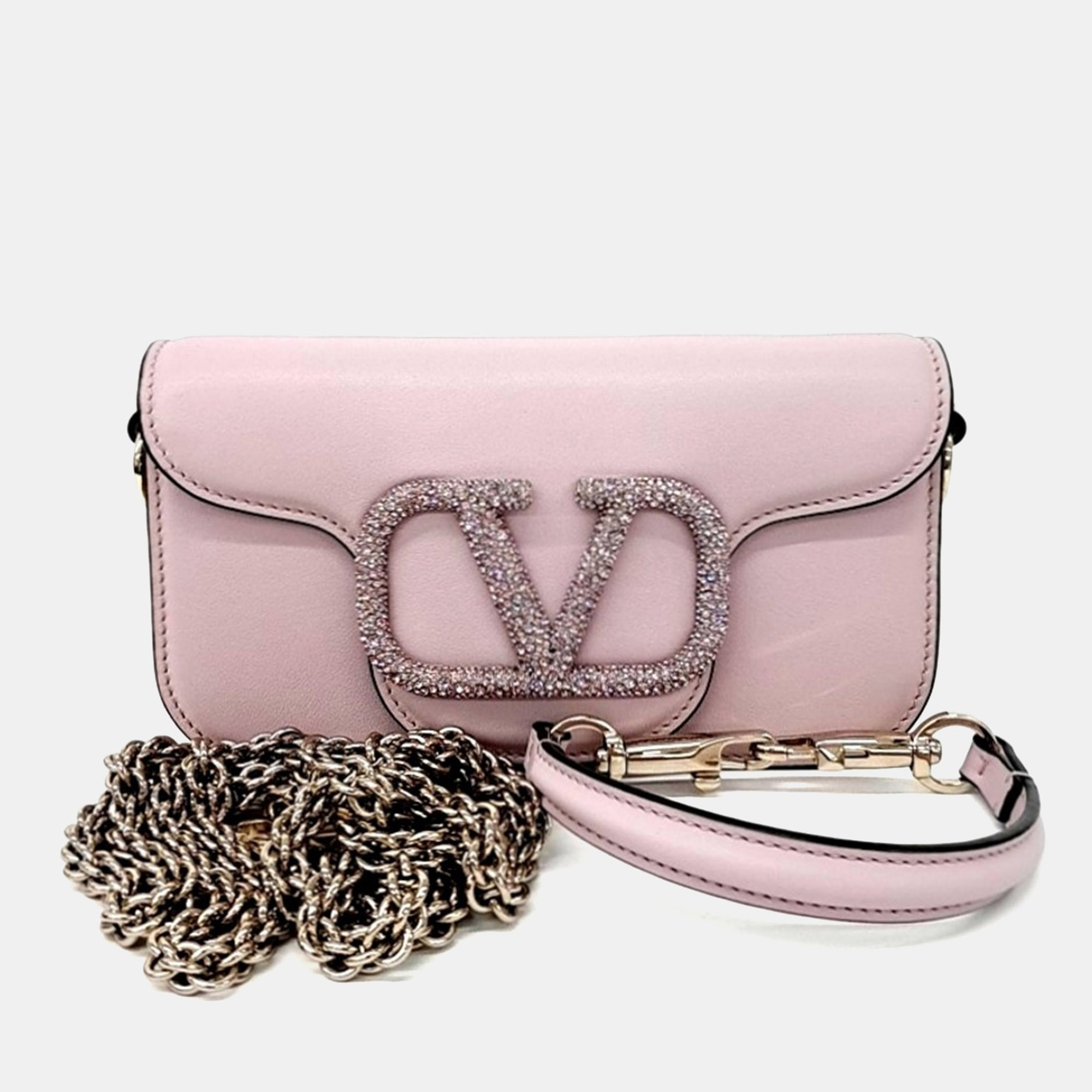 Valentino Purple Leather V-Logo Rocco Shoulder Bag Small
Valentino Purple Leather V-Logo Rocco Shoulder Bag Small