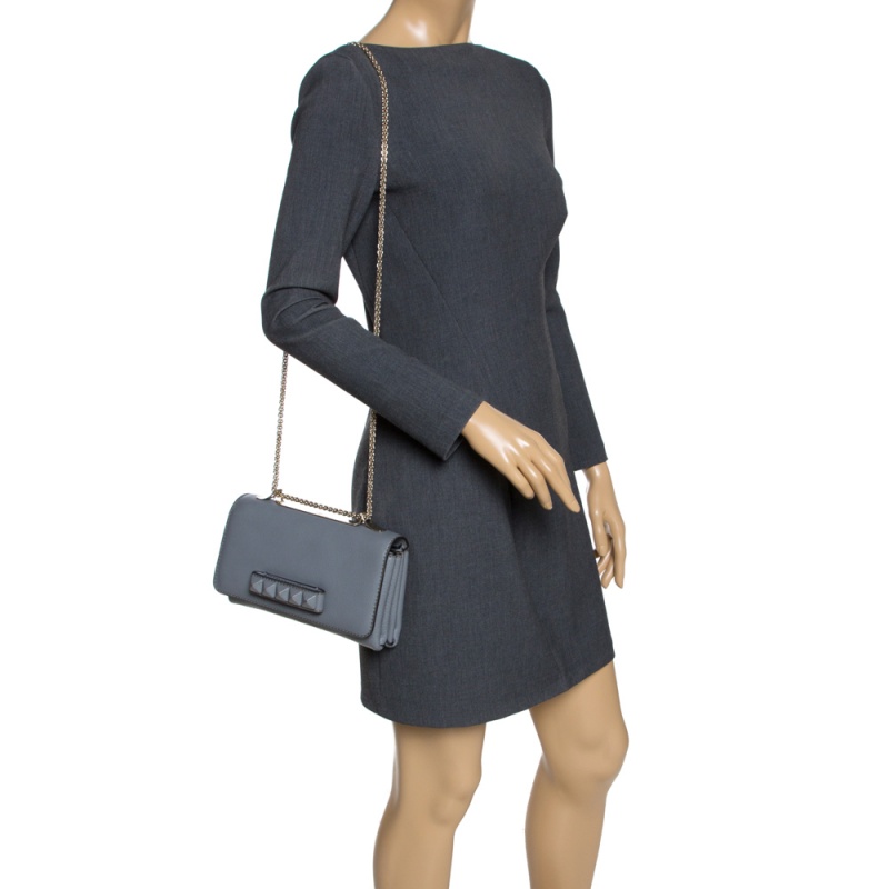 Valentino Grey Leather Va Va Voom Chain Shoulder Bag
Valentino Grey Leather Va Va Voom Chain Shoulder Bag