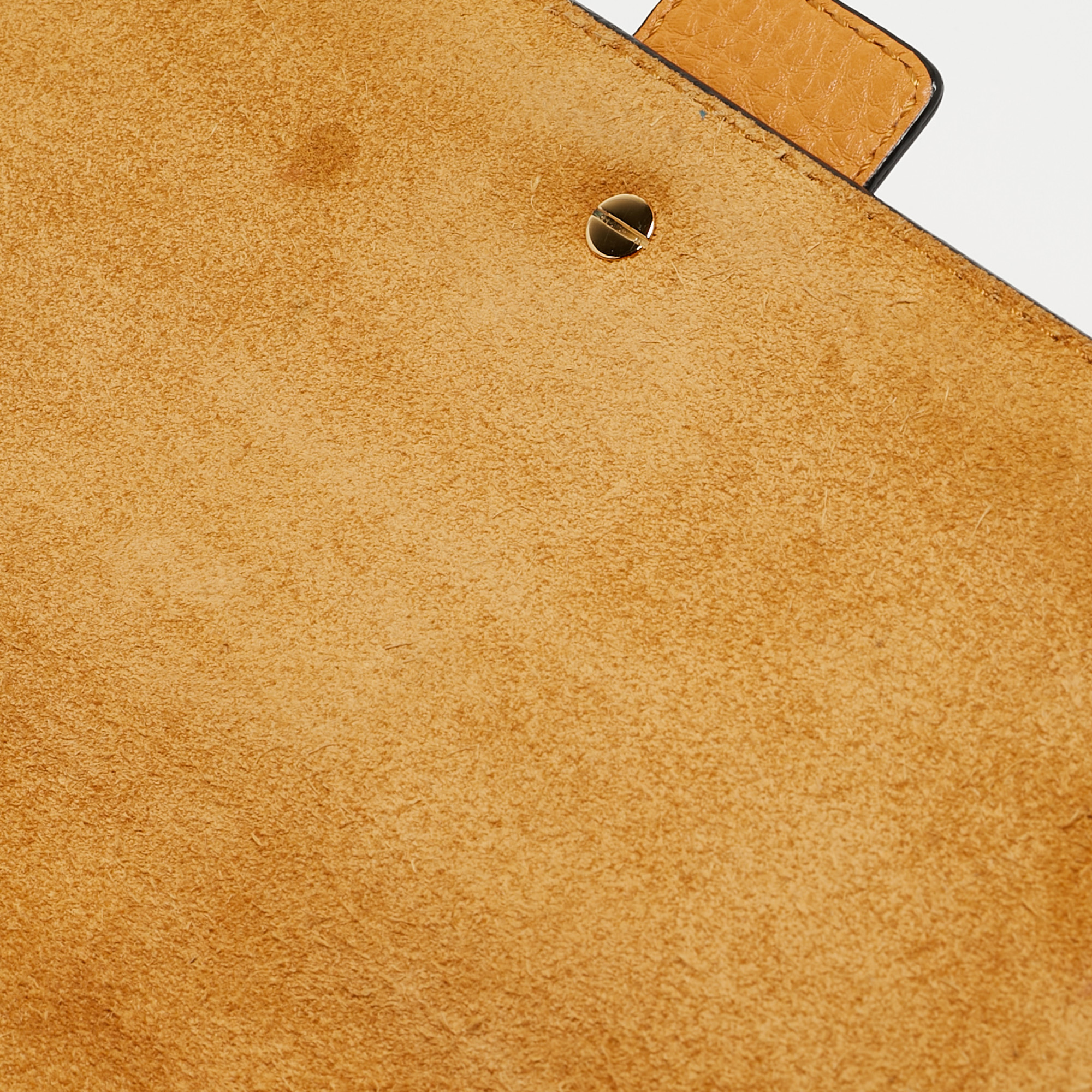 Valentino Mustard Yellow Leather Medium B-Rockstud Shoulder Bag