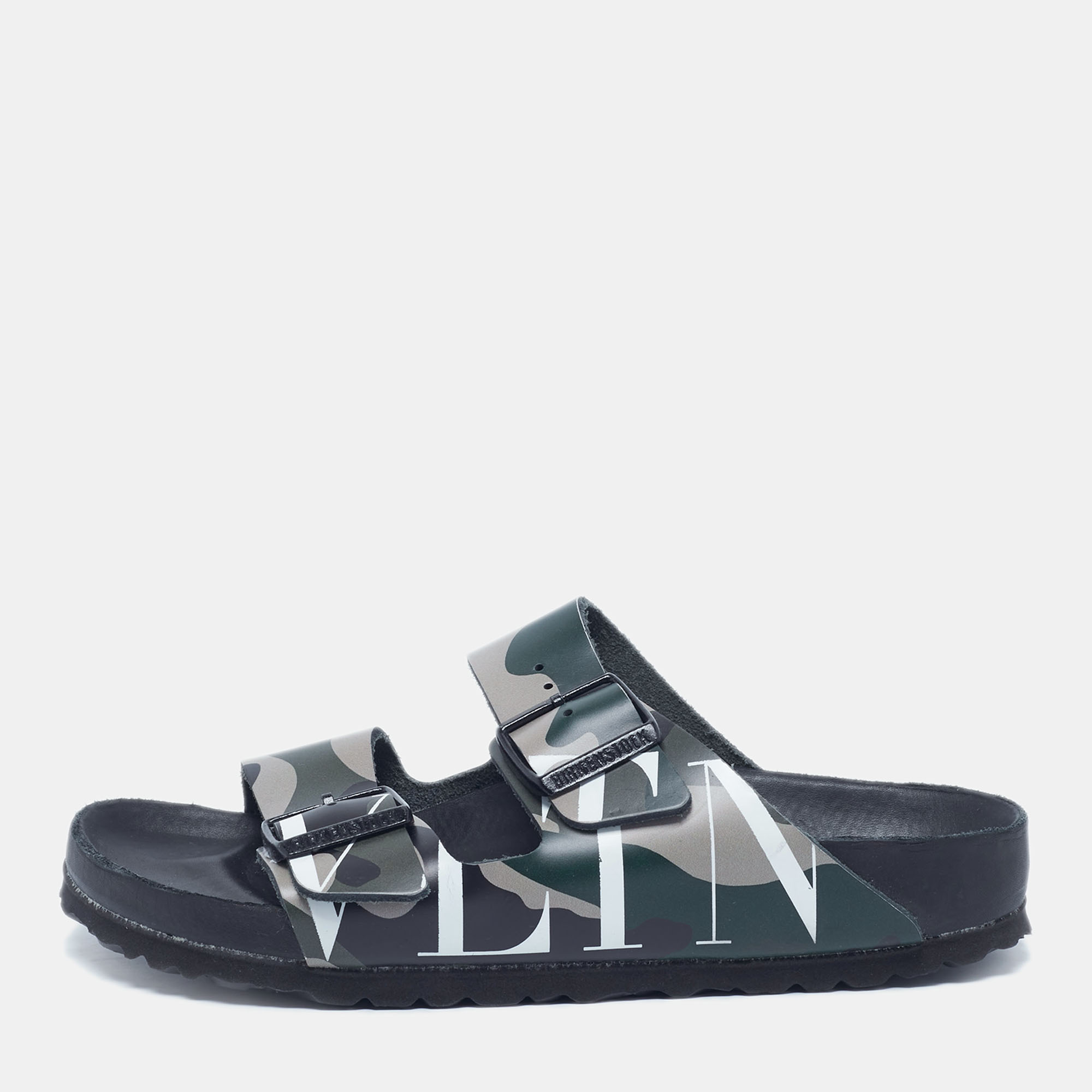 Valentino x Birkenstock Multicolor Camouflage Leather Arizona Slide Sandals Size
Valentino x Birkenstock Multicolor Camouflage Leather Arizona Slide Sandals Size