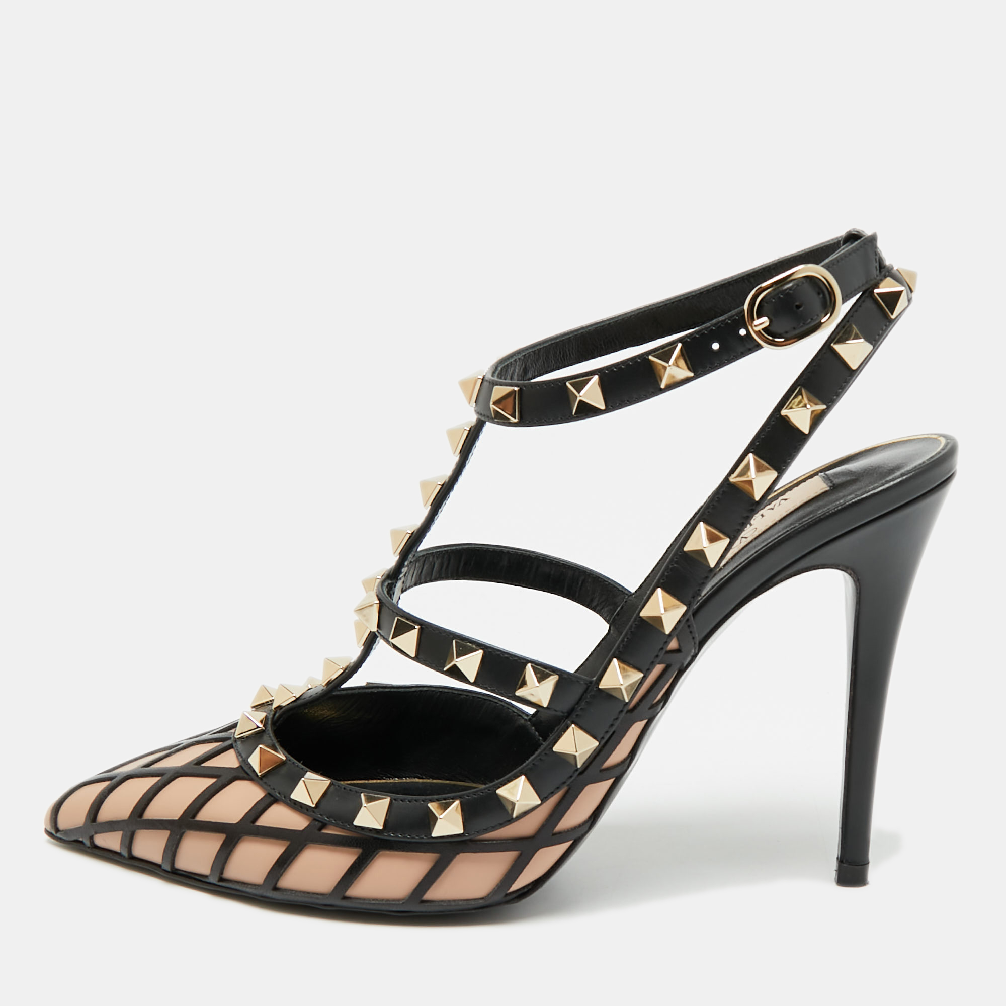 Valentino Rockstud Size Black Leather Ankle Strap Pumps
Valentino Rockstud Size Black Leather Ankle Strap Pumps