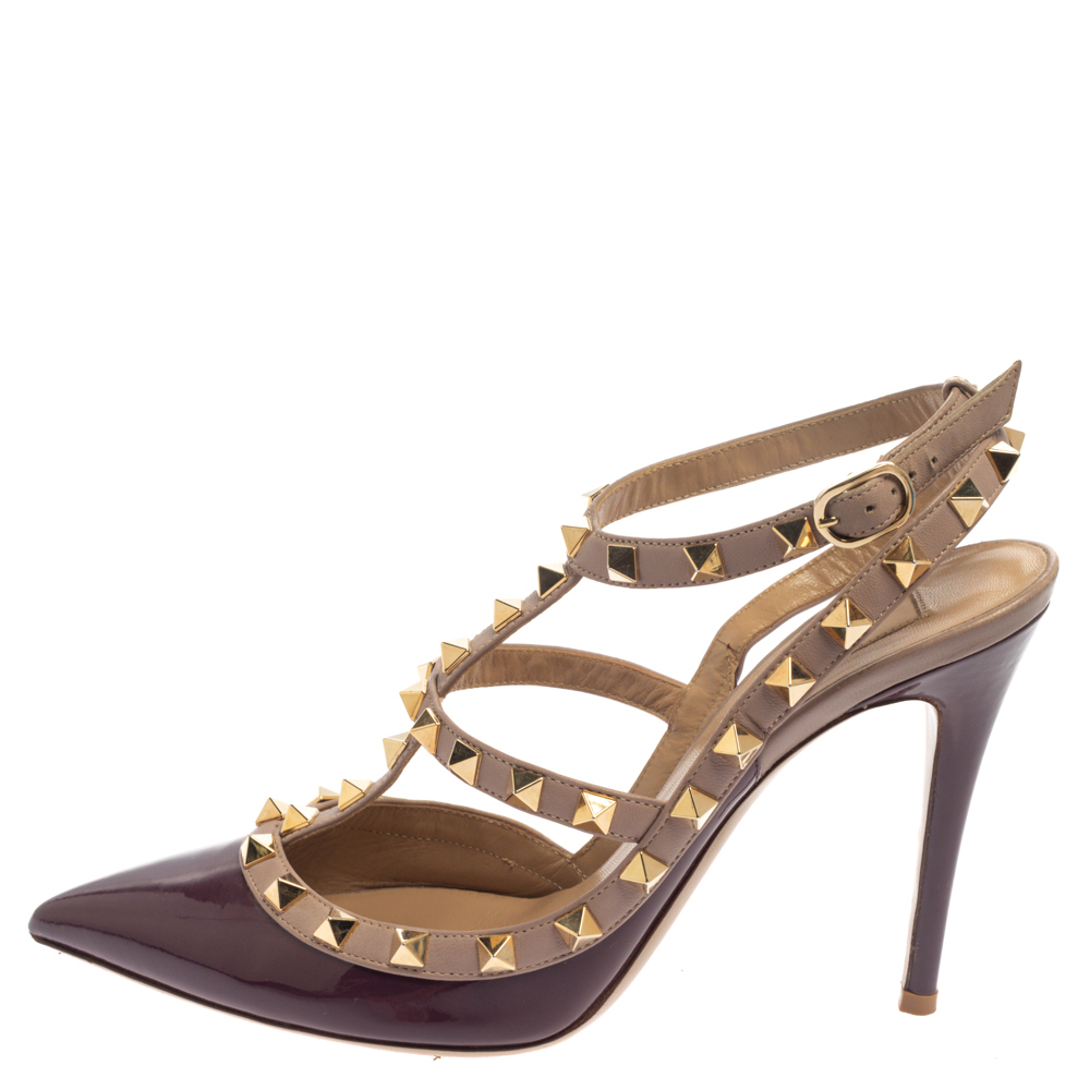 Valentino Purple Patent Leather Rockstud Ankle Strap Sandals Size
Valentino Purple Patent Leather Rockstud Ankle Strap Sandals Size
