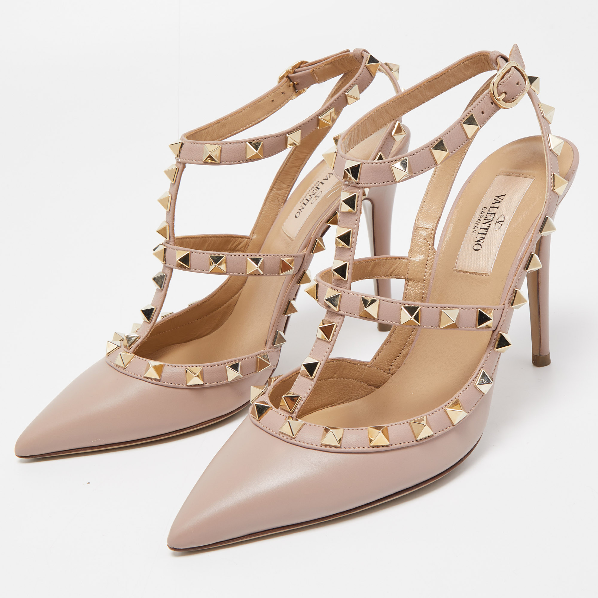 Valentino Dusty Pink Leather Rockstud Ankle Strap Pumps Size
Valentino Dusty Pink Leather Rockstud Ankle Strap Pumps Size