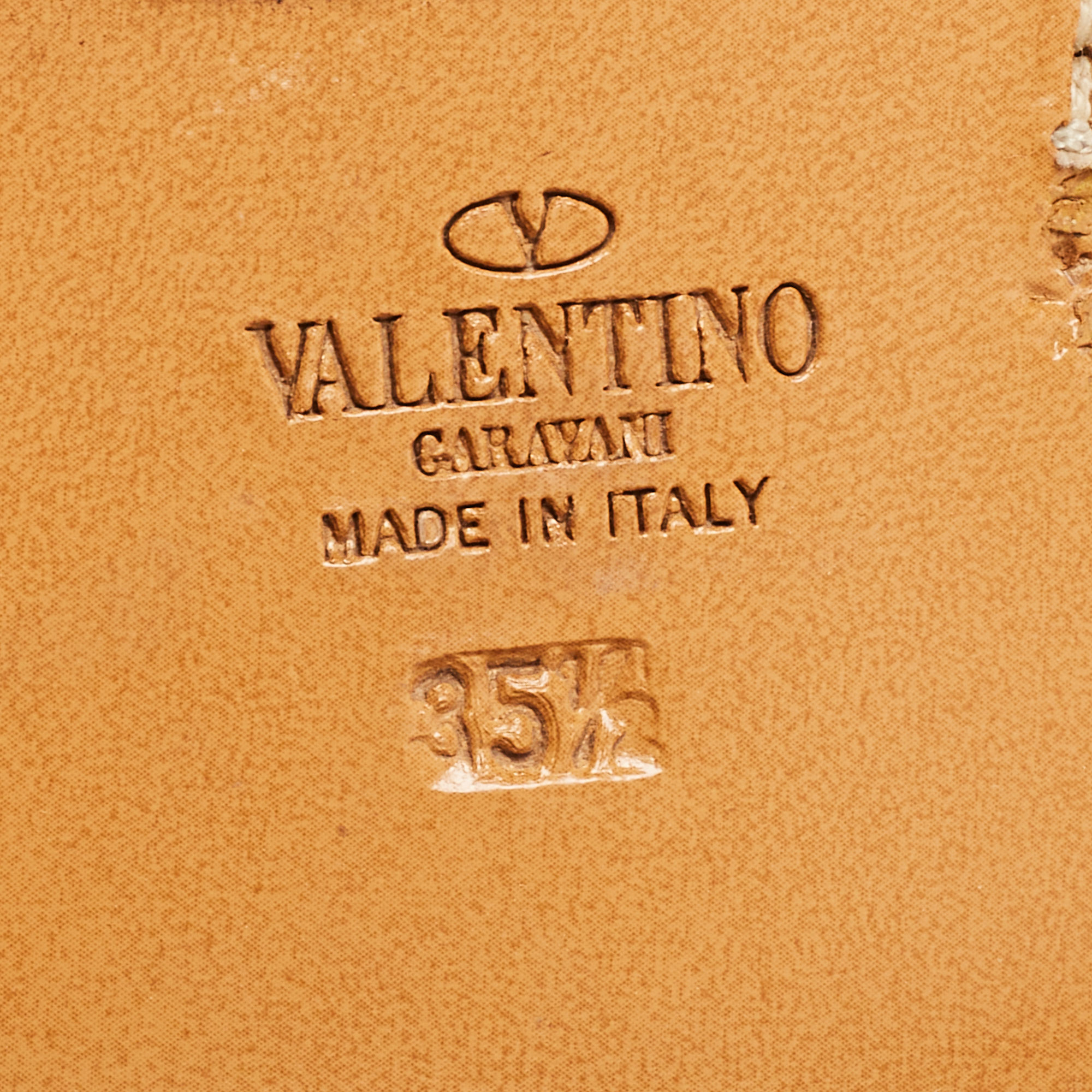 Valentino Black Leather Rockstud Lace Up Derby Size 35.5