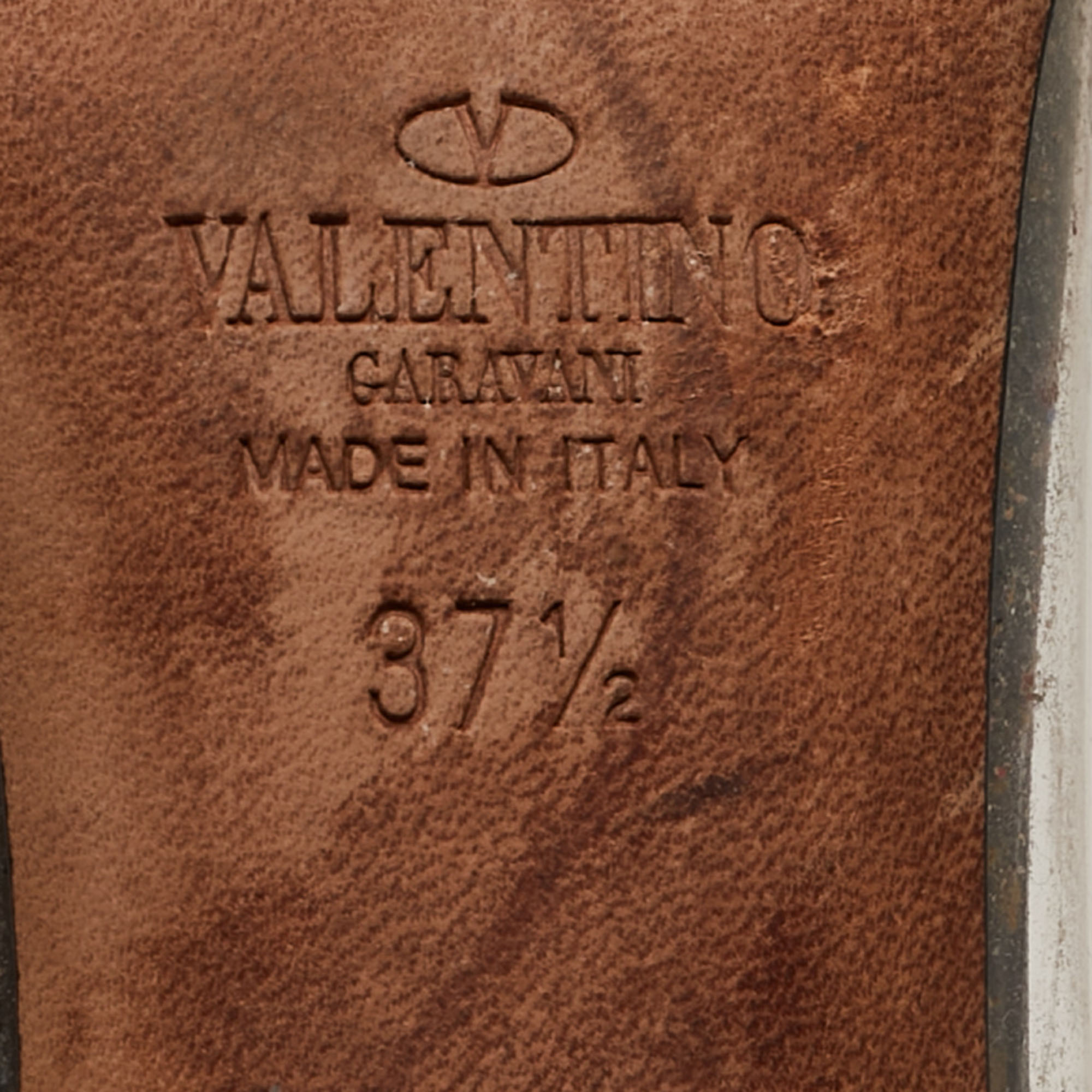Valentino Black Leather And PVC B-Drape Pumps Size 37.5