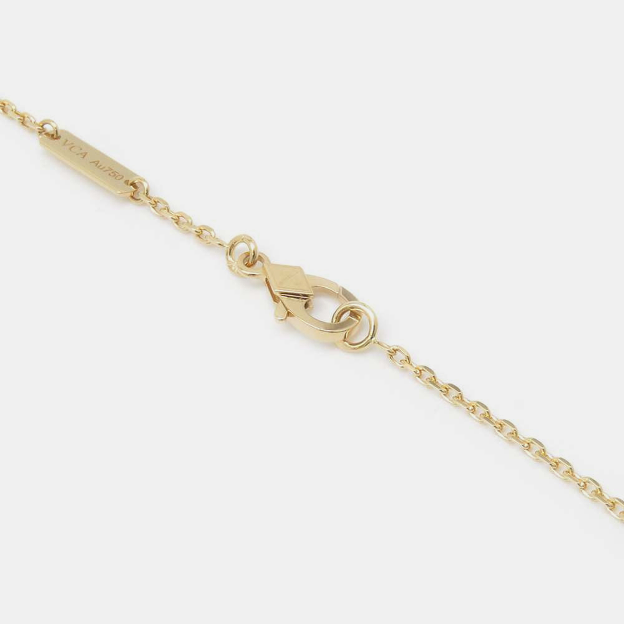 Van Cleef & Arpels 18K Yellow Gold Vintage Alhambra Pendant Necklace