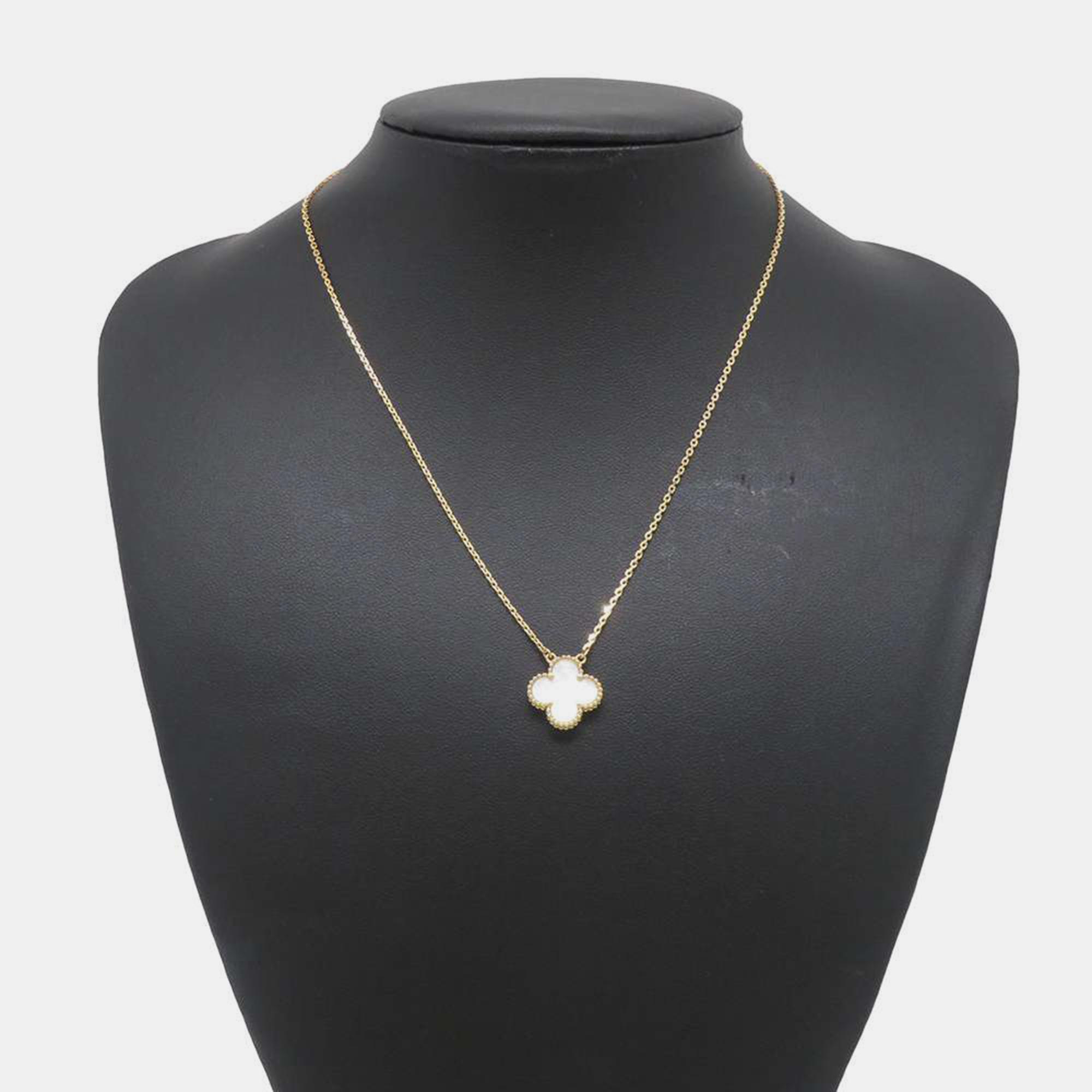 Van Cleef & Arpels 18K Yellow Gold Vintage Alhambra Pendant Necklace