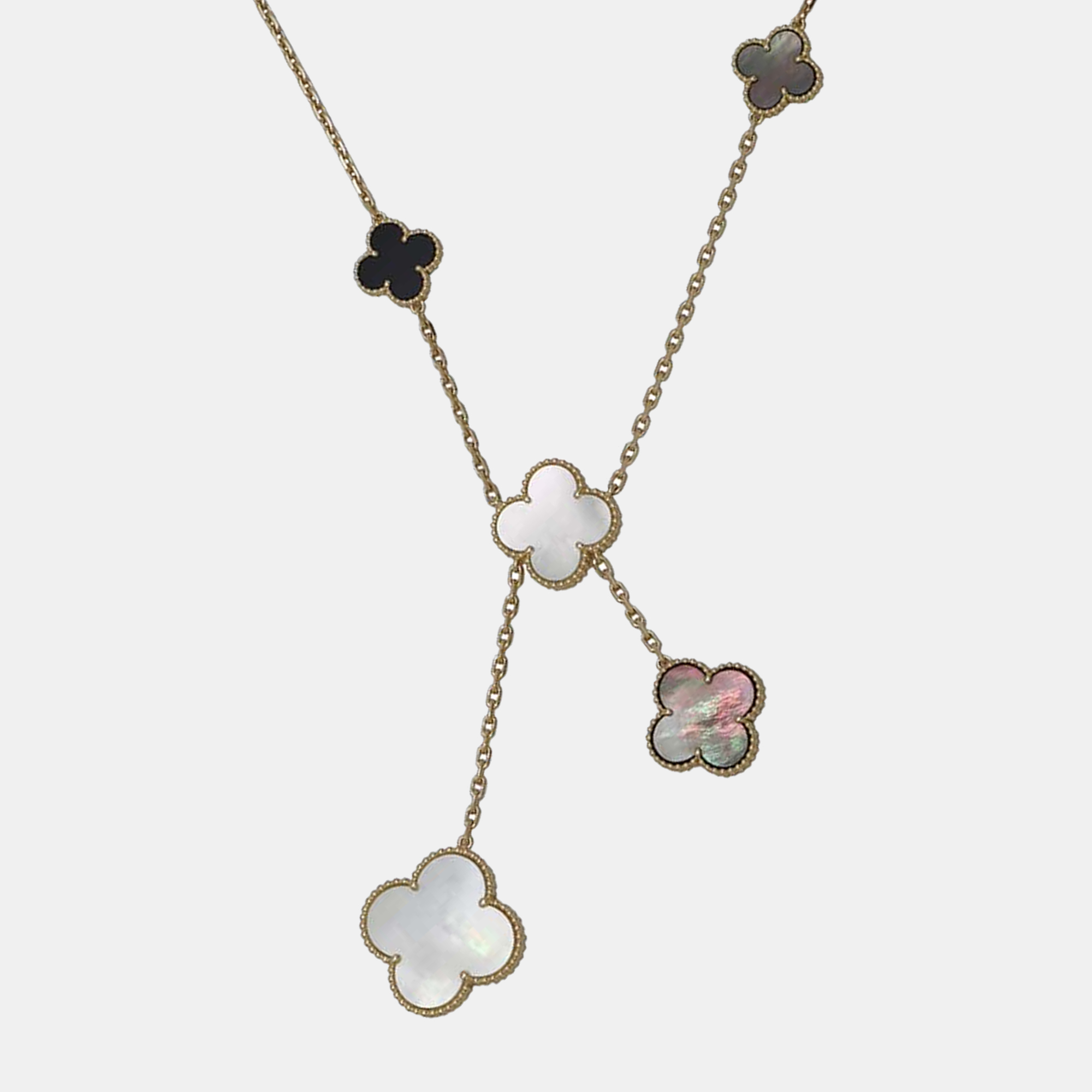 Van Cleef & Arpels 18K Yellow Gold 6 Motif Magic Alhambra Necklace
Van Cleef & Arpels 18K Yellow Gold 6 Motif Magic Alhambra Necklace