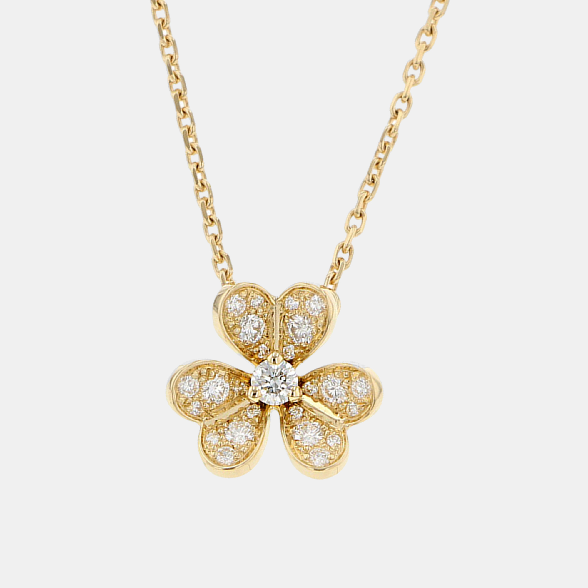 Van Cleef & Arpels 18K Yellow Gold and Diamond Mini Frivole Pendant Necklace
Van Cleef & Arpels 18K Yellow Gold and Diamond Mini Frivole Pendant Necklace