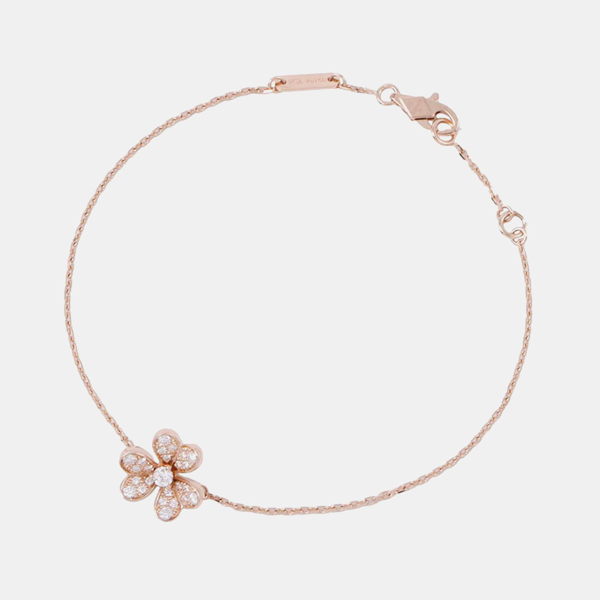 Mini Frivole Pave 18K Rose Diamond Bracelet - Van Cleef & Arpels - Modalova