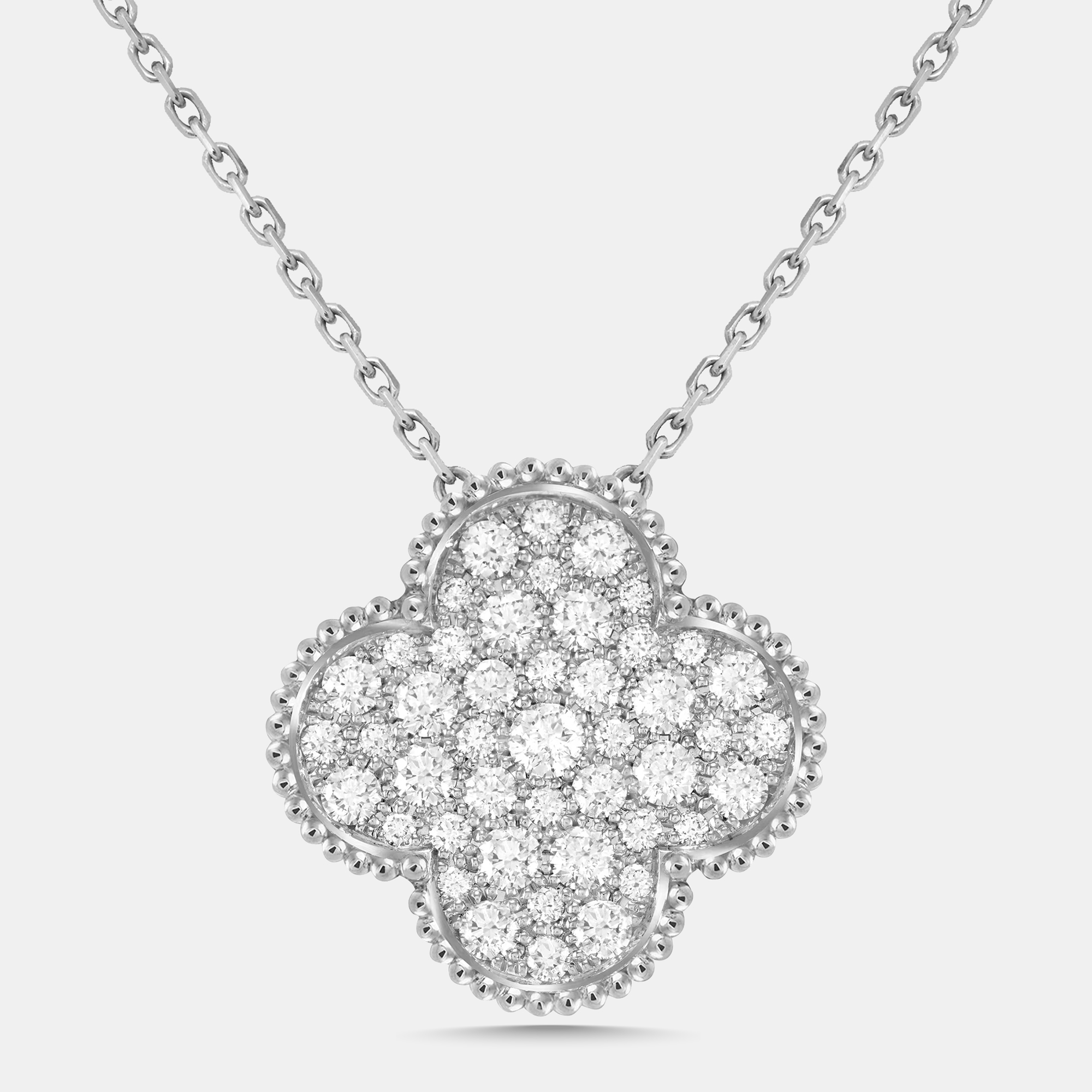 Van Cleef & Arpels Magic Alhambra Diamonds 18k White Gold Necklace 
Van Cleef & Arpels Magic Alhambra Diamonds 18k White Gold Necklace