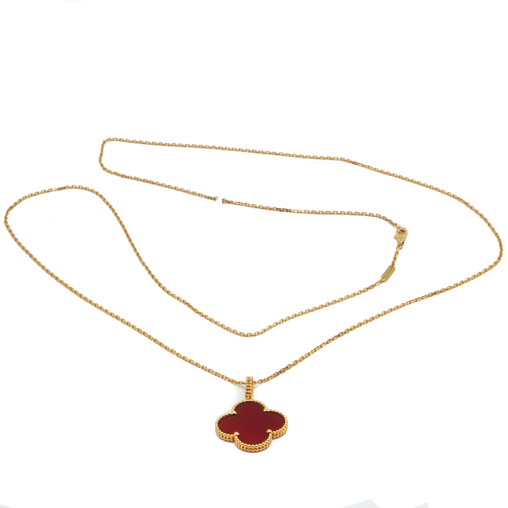 Van Cleef & Arpels Magic Alhambra Yellow Gold Red Carnelian Long Necklace
Van Cleef & Arpels Magic Alhambra Yellow Gold Red Carnelian Long Necklace
