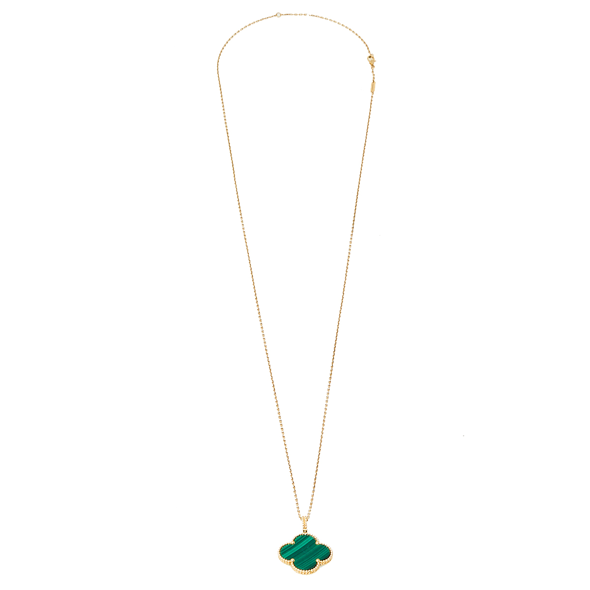 Van Cleef & Arpels Magic Alhambra Malachite 18K Yellow Gold Pendant Necklace
Van Cleef & Arpels Magic Alhambra Malachite 18K Yellow Gold Pendant Necklace