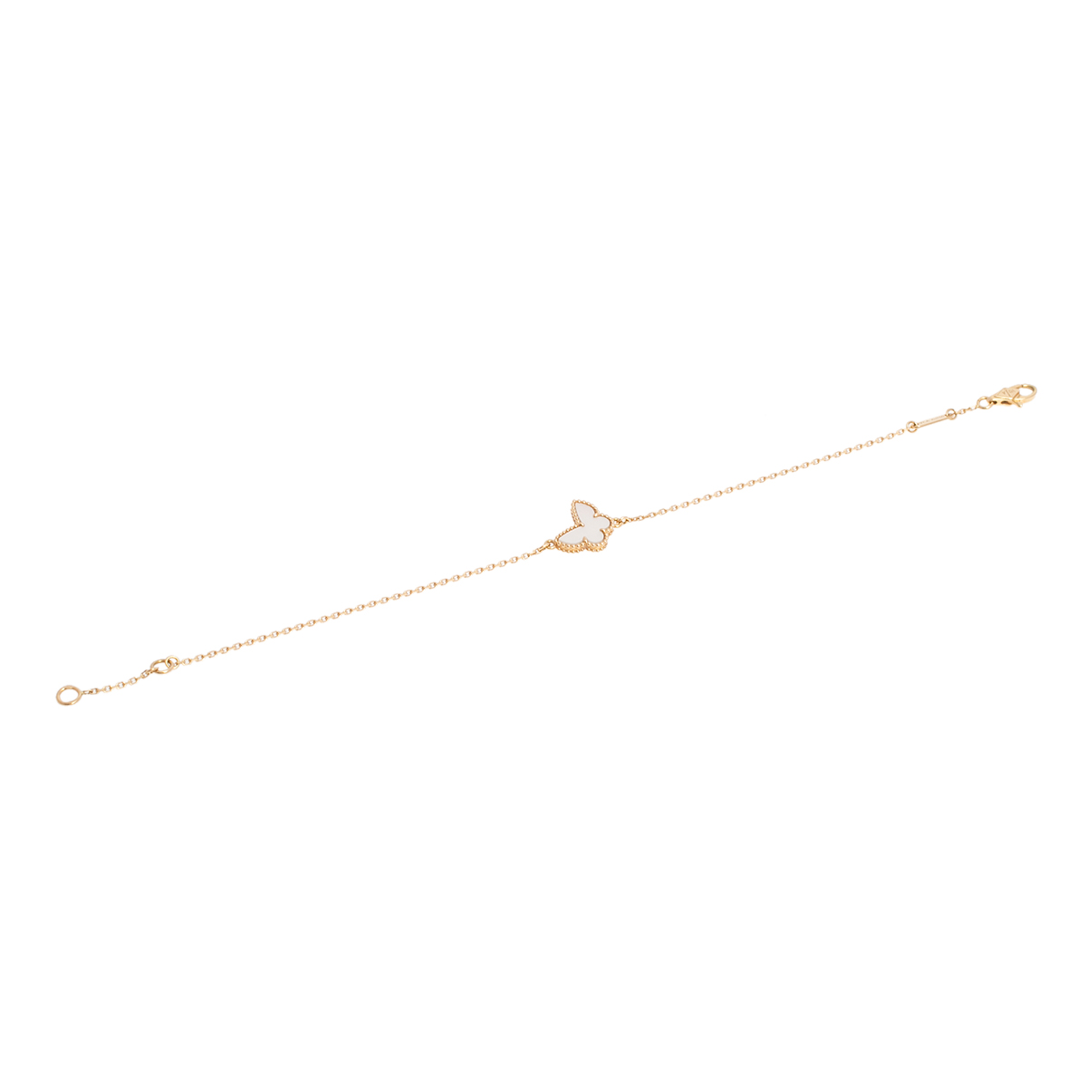 Van Cleef & Arpels Sweet Alhambra Mother of Pearl Butterfly 18K Yellow Gold Bracelet
Van Cleef & Arpels Sweet Alhambra Mother of Pearl Butterfly 18K Yellow Gold Bracelet