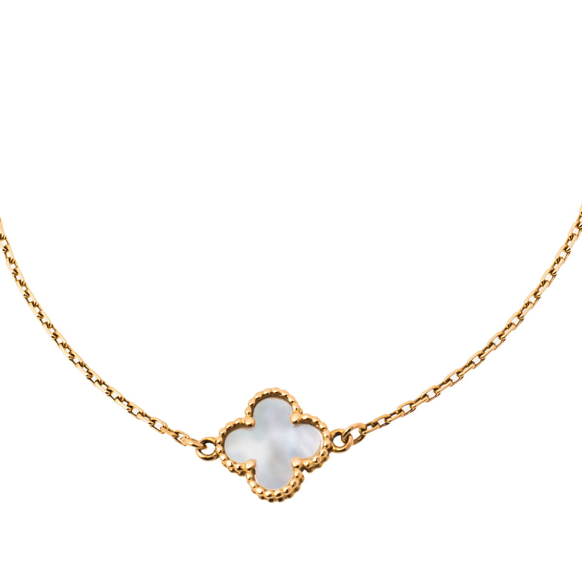 Van Cleef & Arpels Sweet Alhambra Mother of Pearl 18K Yellow Gold Bracelet
Van Cleef & Arpels Sweet Alhambra Mother of Pearl 18K Yellow Gold Bracelet
