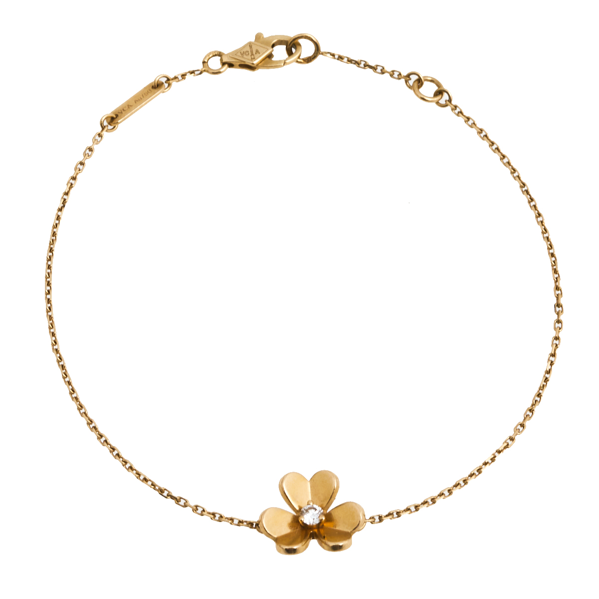 Van Cleef & Arpels Frivole Diamond 18k Yellow Gold Bracelet female