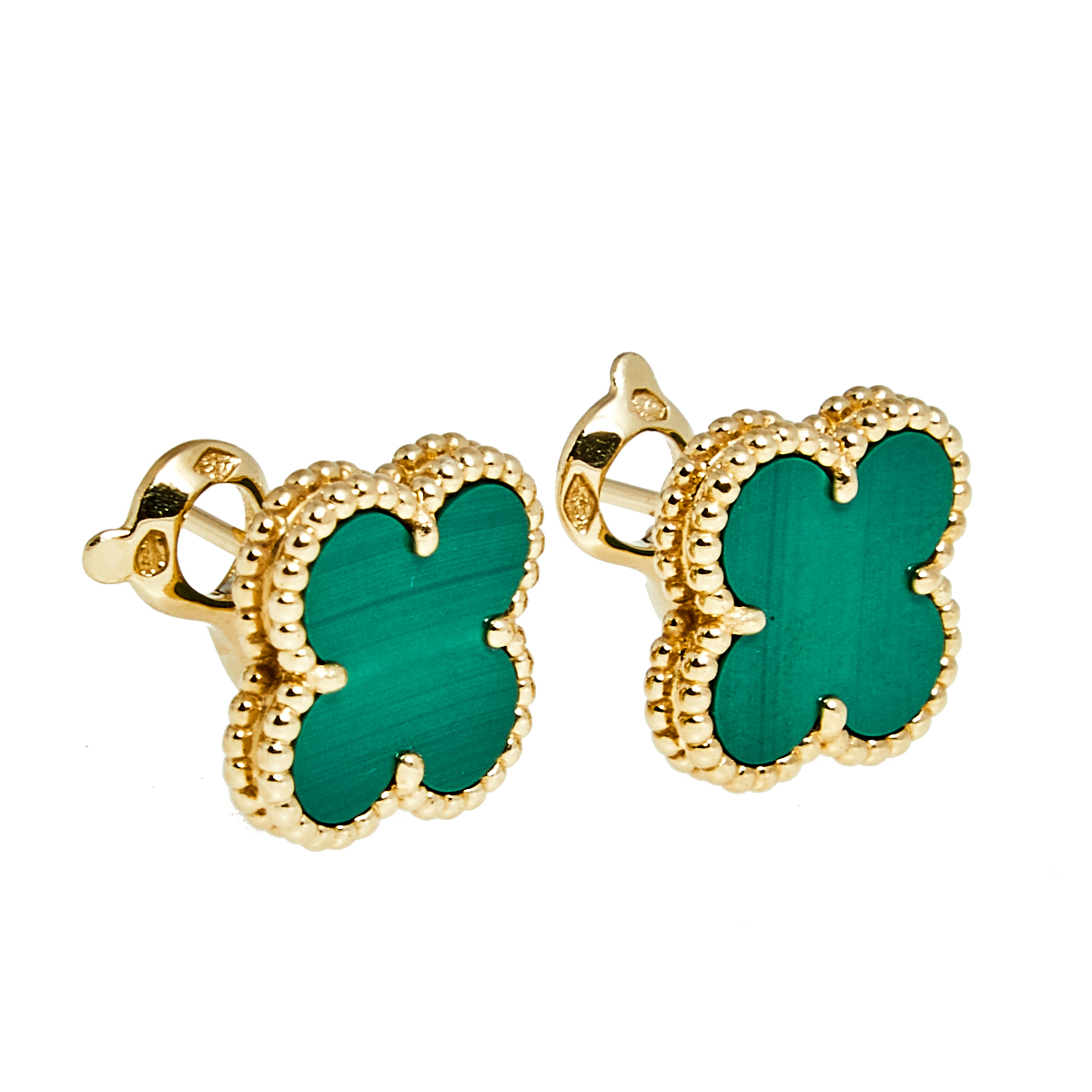 Van Cleef & Arpels Vintage Alhambra Malachite 18k Yellow Gold Stud Earrings
Van Cleef & Arpels Vintage Alhambra Malachite 18k Yellow Gold Stud Earrings
