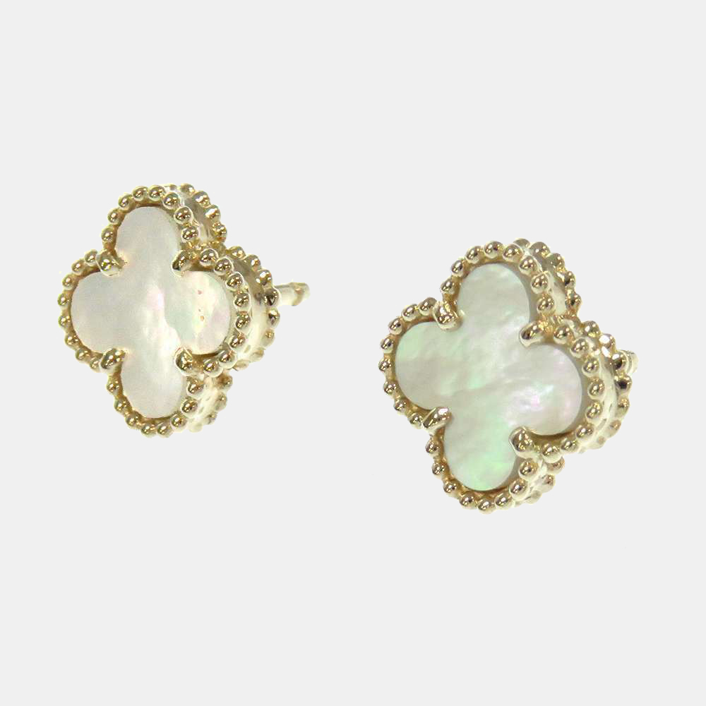 Van Cleef & Arpels Sweet Alhambra 18K Yellow Gold Mother Of Pearl Earrings
Van Cleef & Arpels Sweet Alhambra 18K Yellow Gold Mother Of Pearl Earrings