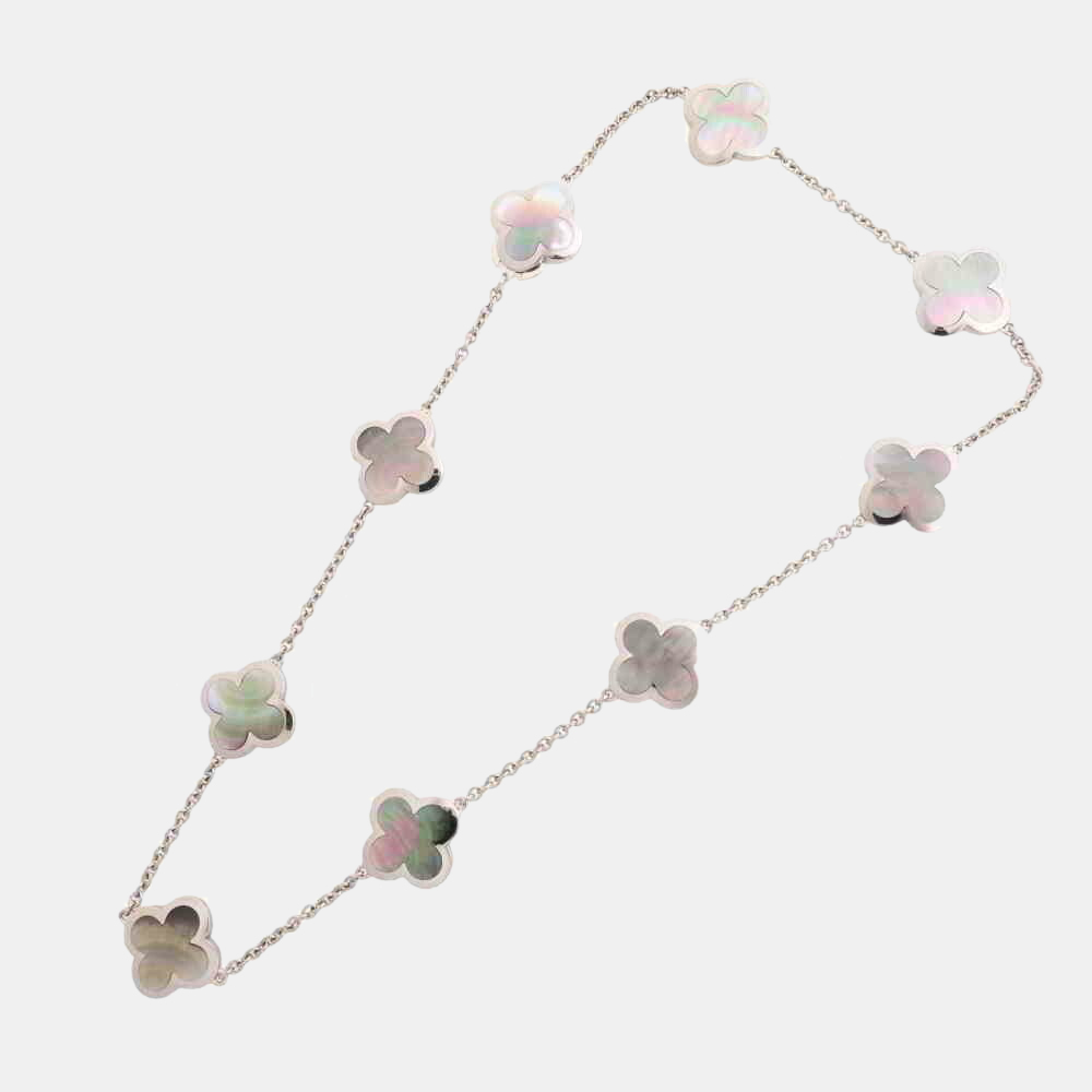 Van Cleef & Arpels Pure Alhambra 18K White Gold Mother of Pearl Necklace
Van Cleef & Arpels Pure Alhambra 18K White Gold Mother of Pearl Necklace