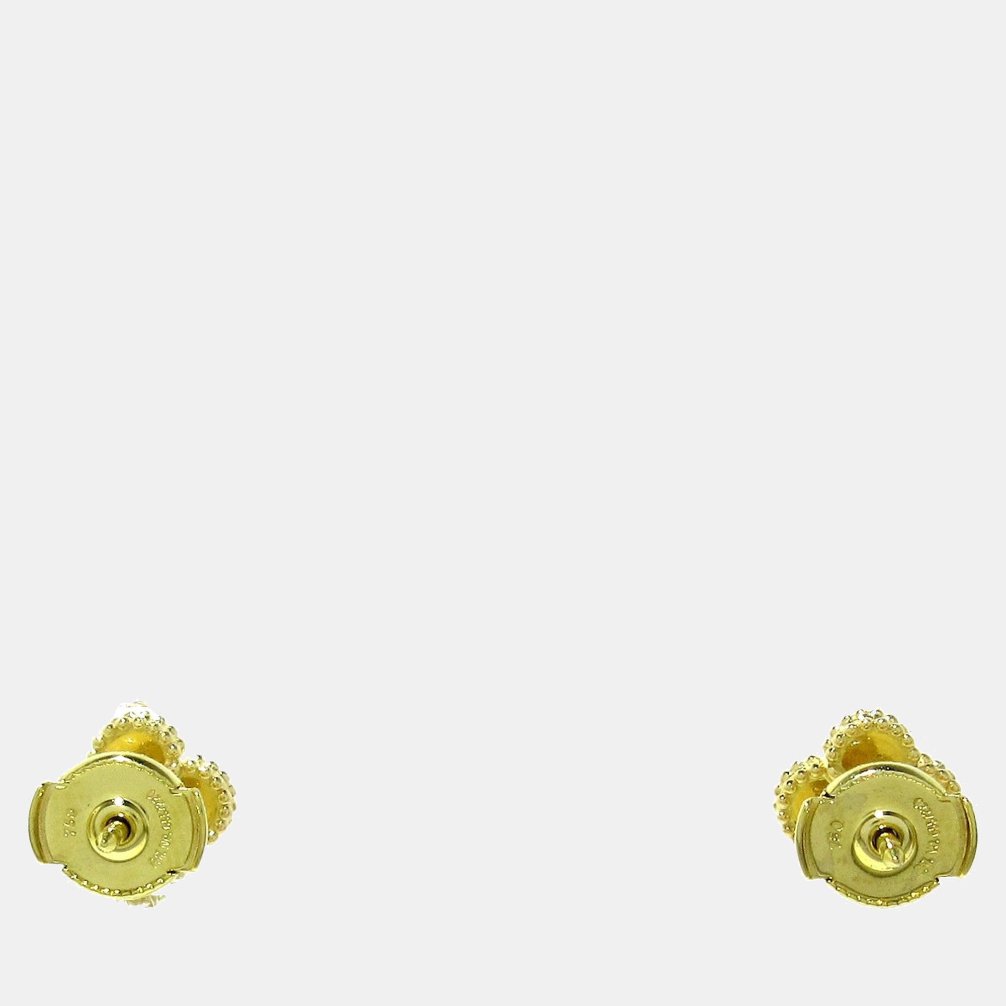 Van Cleef & Arpels Vintage Alhambra 18K Yellow Gold Mother of Pearl Earrings
Van Cleef & Arpels Vintage Alhambra 18K Yellow Gold Mother of Pearl Earrings
