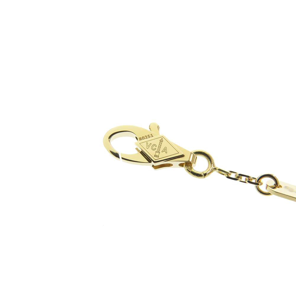 Van Cleef & Arpels Frivole Mini 18K Yellow Gold Diamond Bracelet 6.5