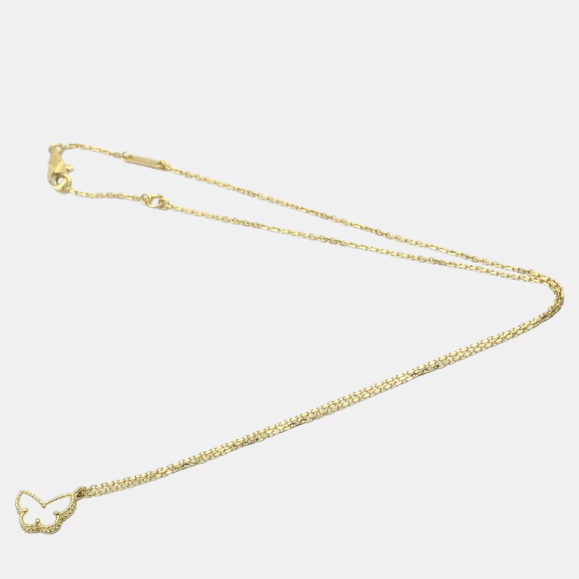 Van Cleef & Arpels Sweet Alhambra 18K Yellow Gold Mother of Pearl Necklace
Van Cleef & Arpels Sweet Alhambra 18K Yellow Gold Mother of Pearl Necklace